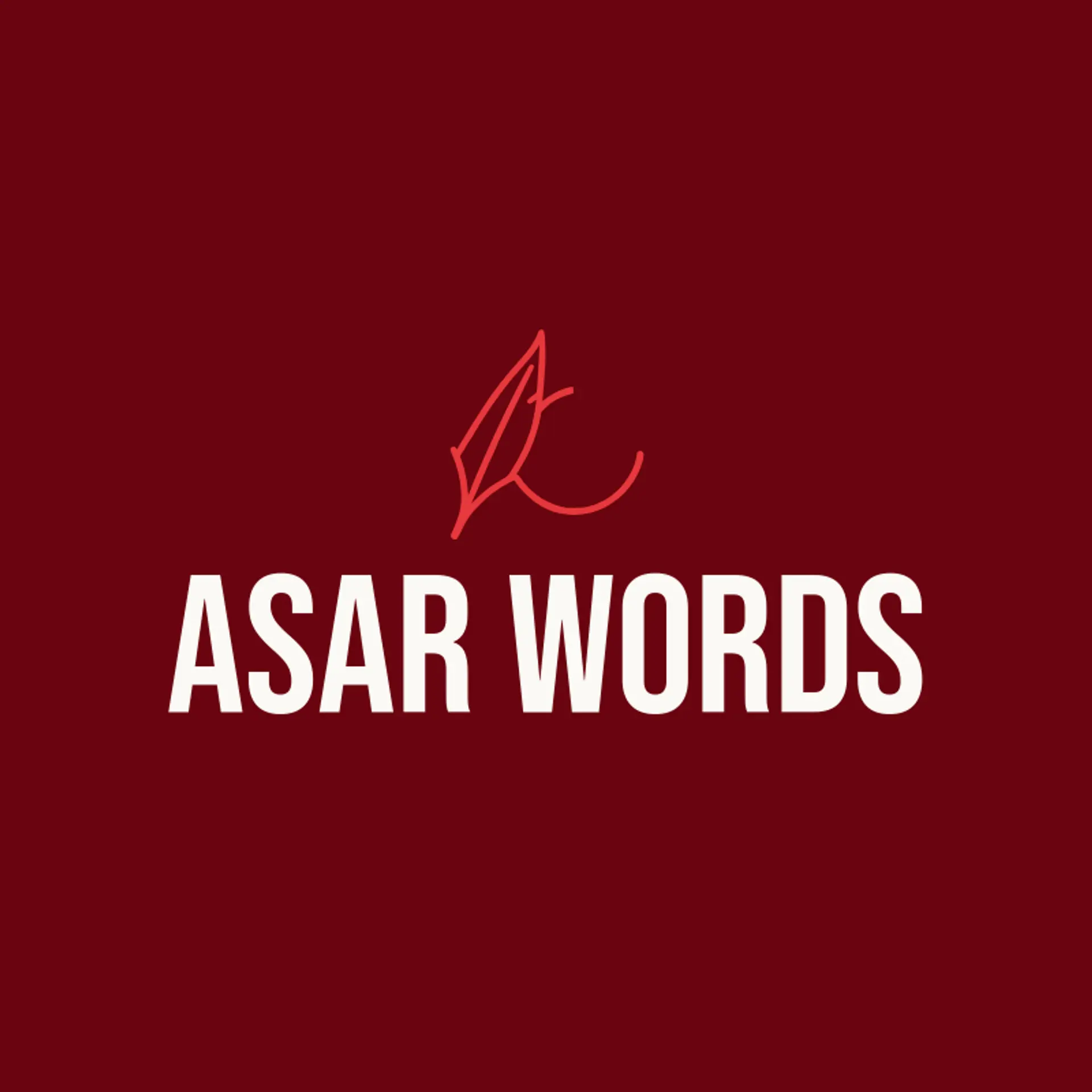 Asar Words logo for urdu