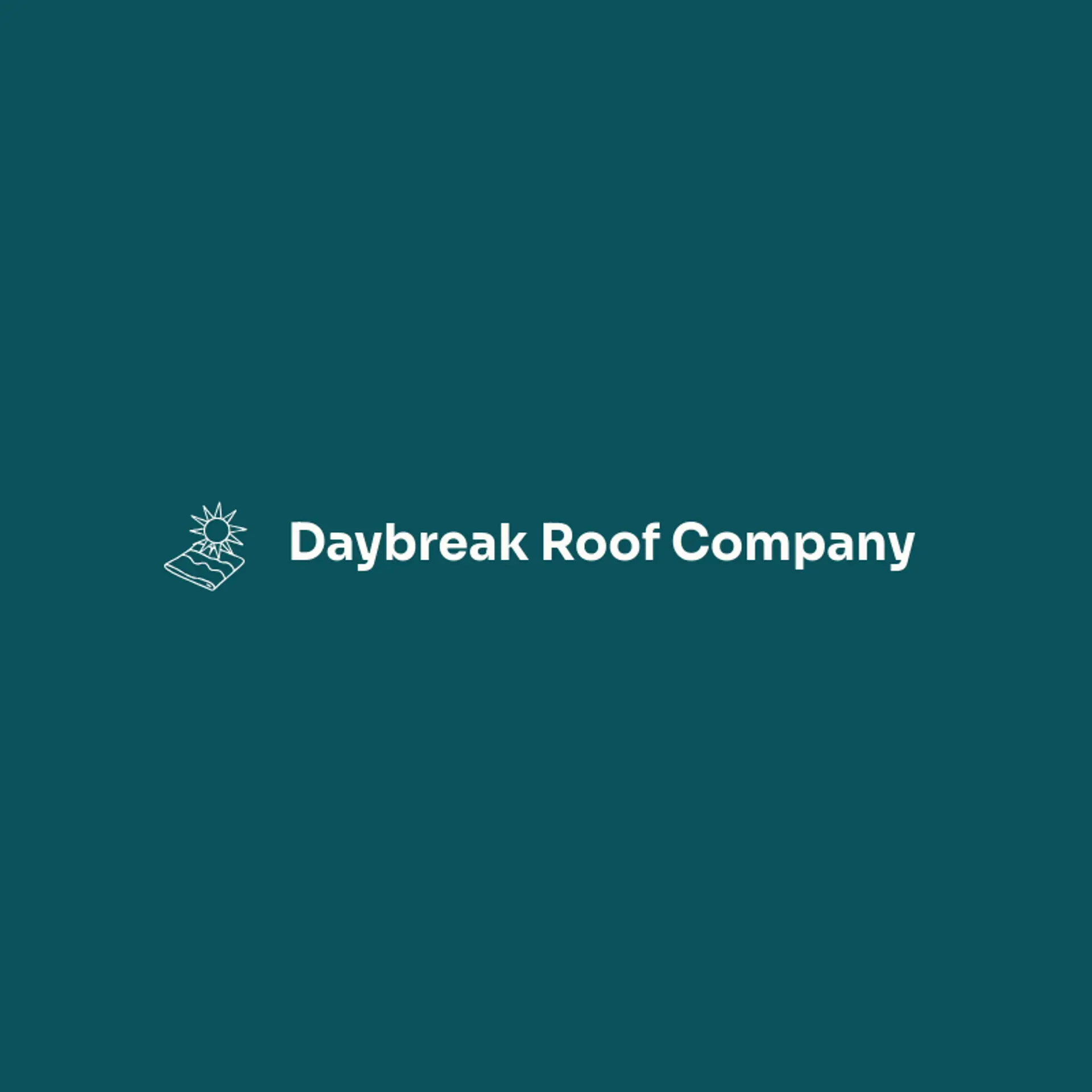 Daybreak Roof Company logo for roofing