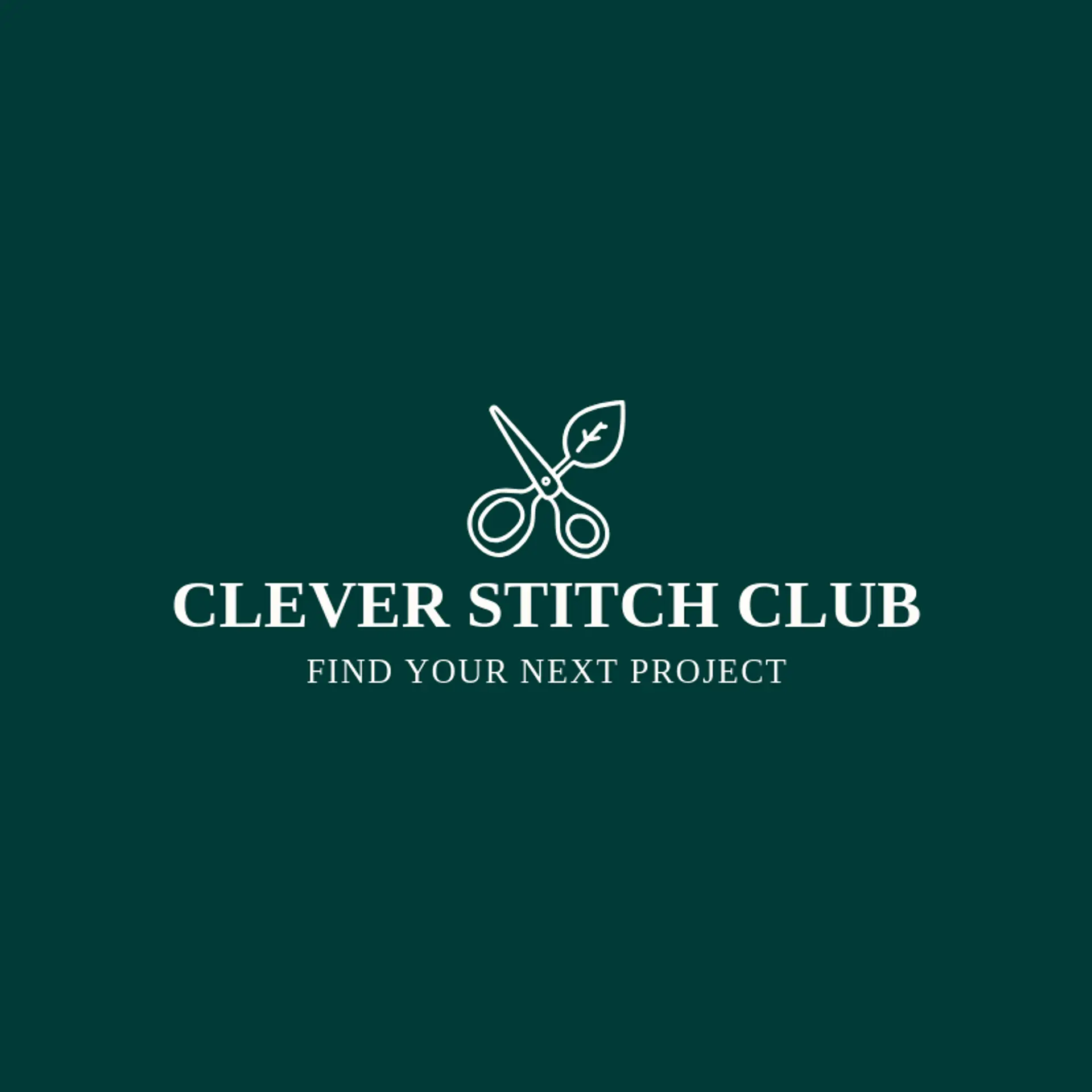 Clever Stitch Club logo for sewing