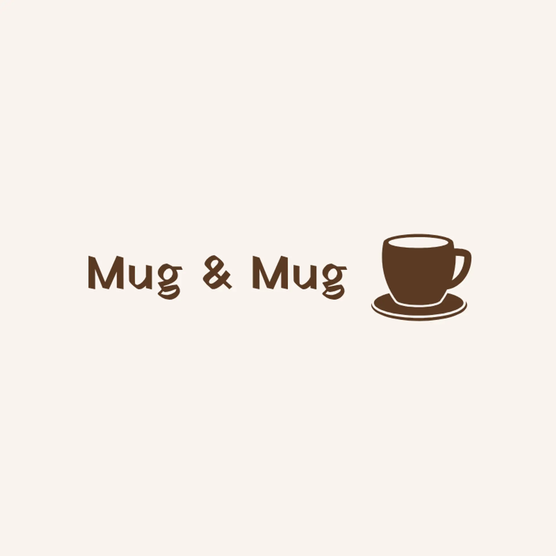 Mug & Mug logo for cafe