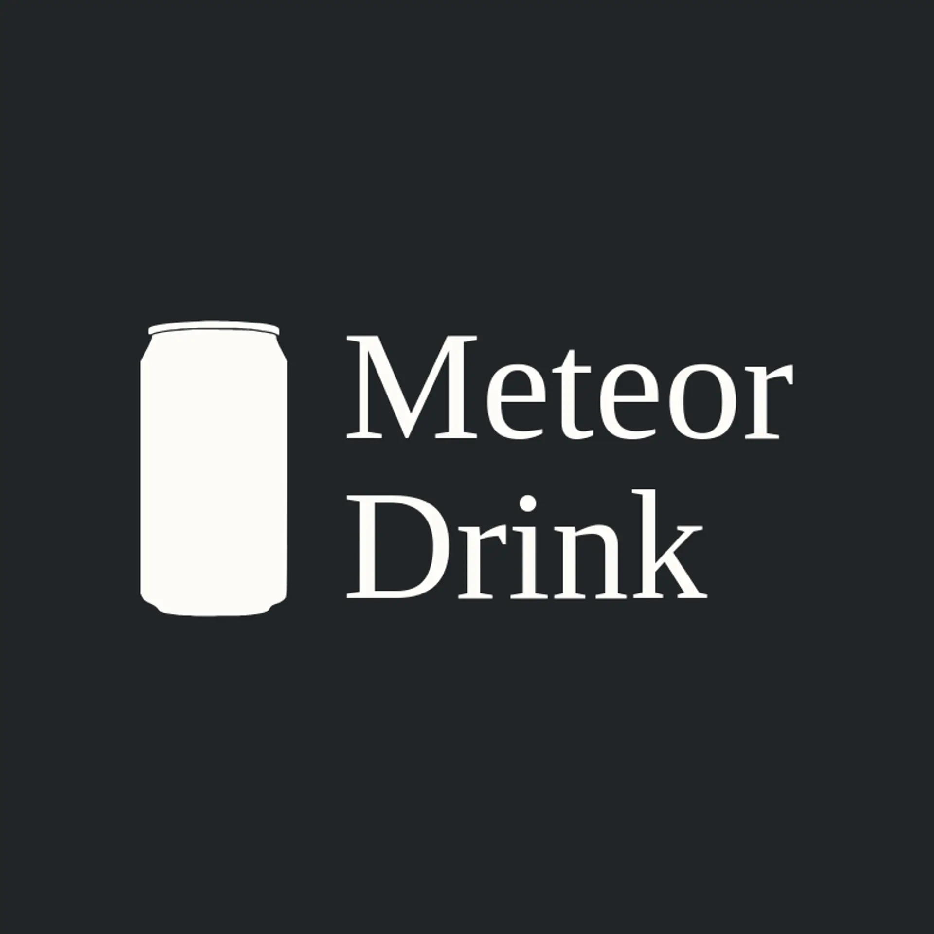 Meteor Drink logo for energy drink