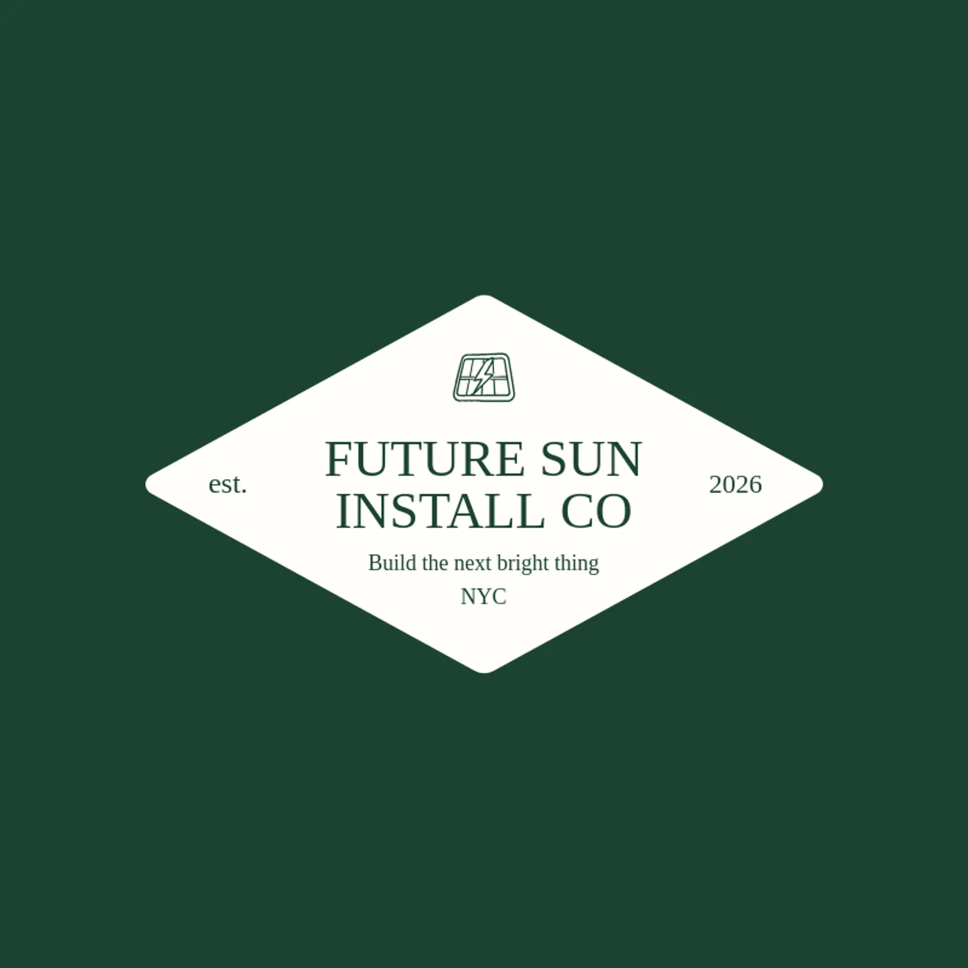 Future Sun Install Co logo for solar panel