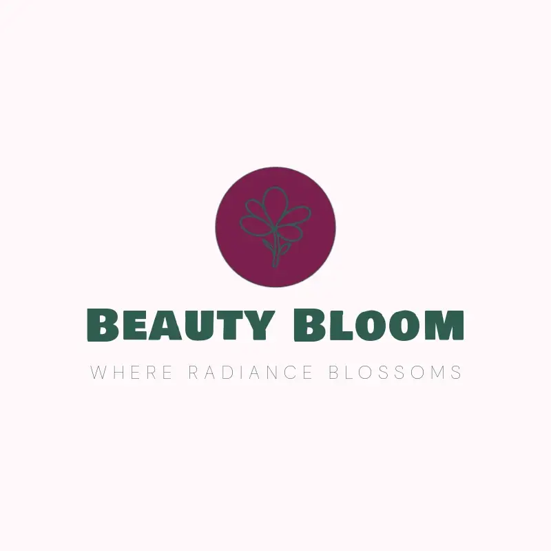 The beauty business name Beauty Bloom as a branded logo with a color icon