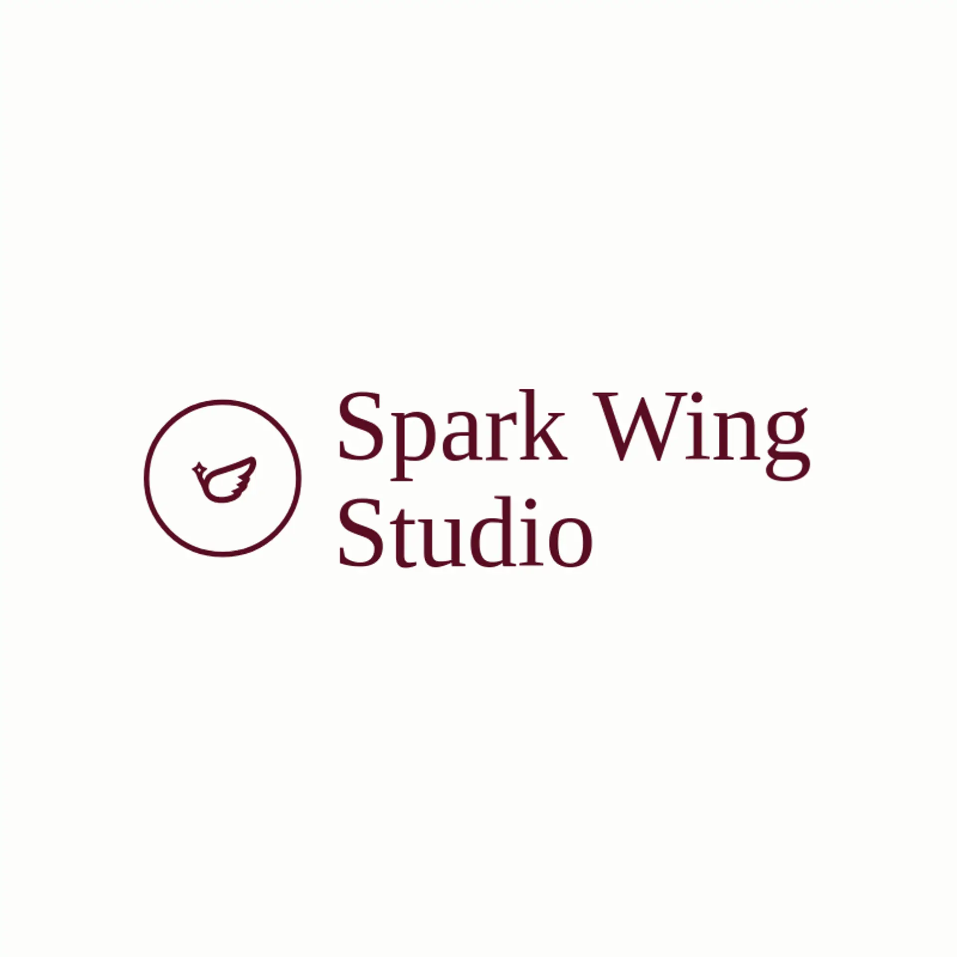 Spark Wing Studio logo for wing