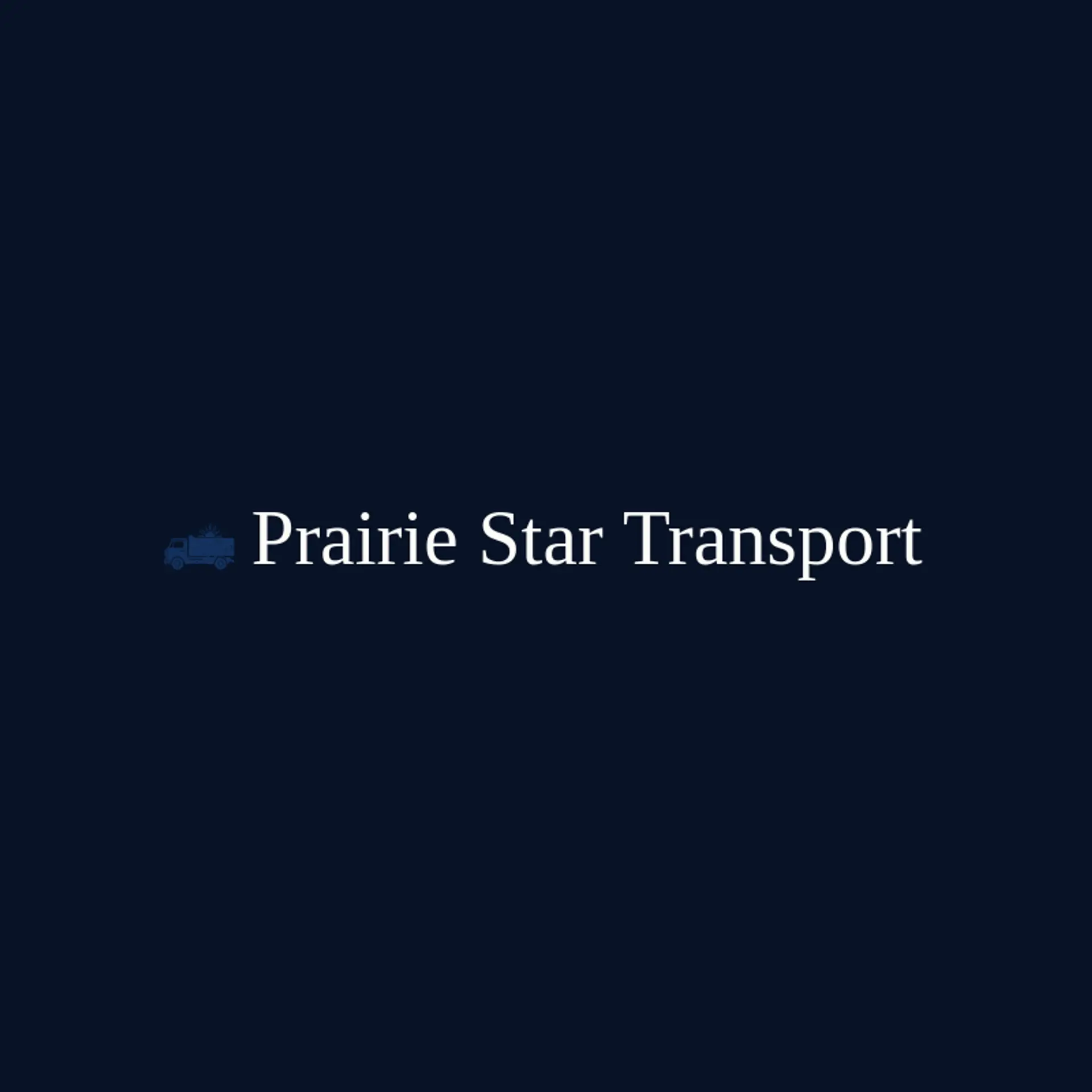 Prairie Star Transport logo for trucking company