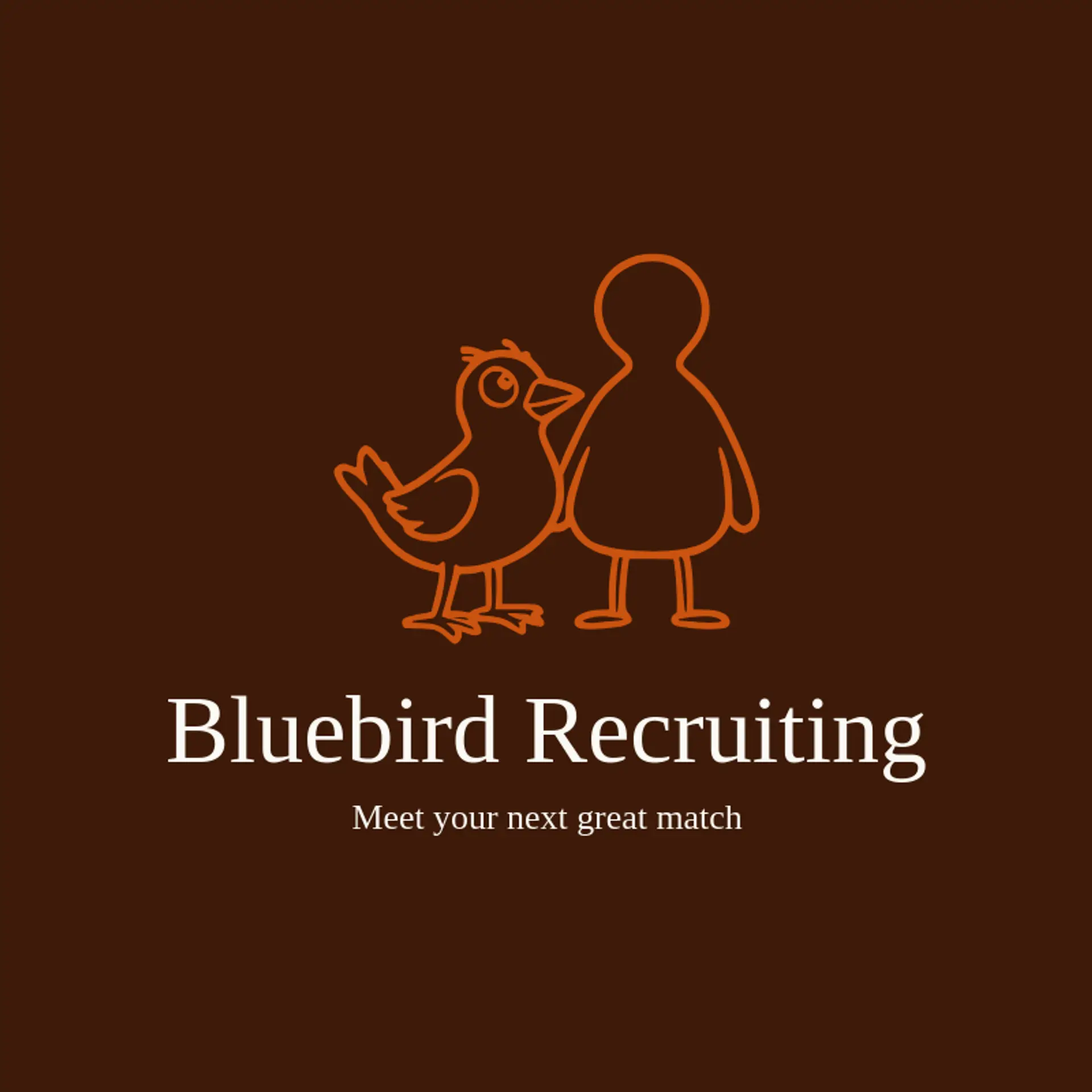 Bluebird Recruiting logo for human resources
