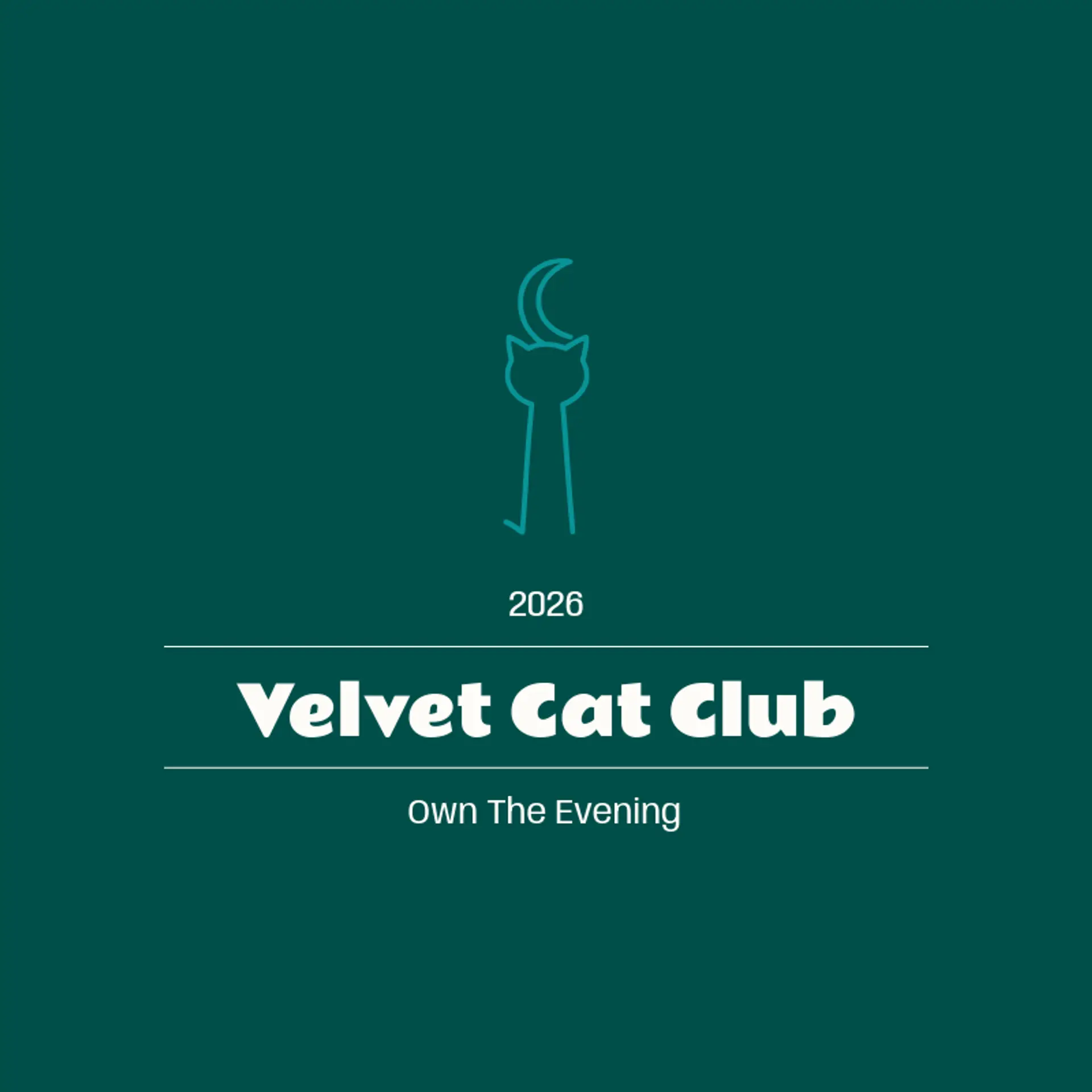 Velvet Cat Club logo for halloween