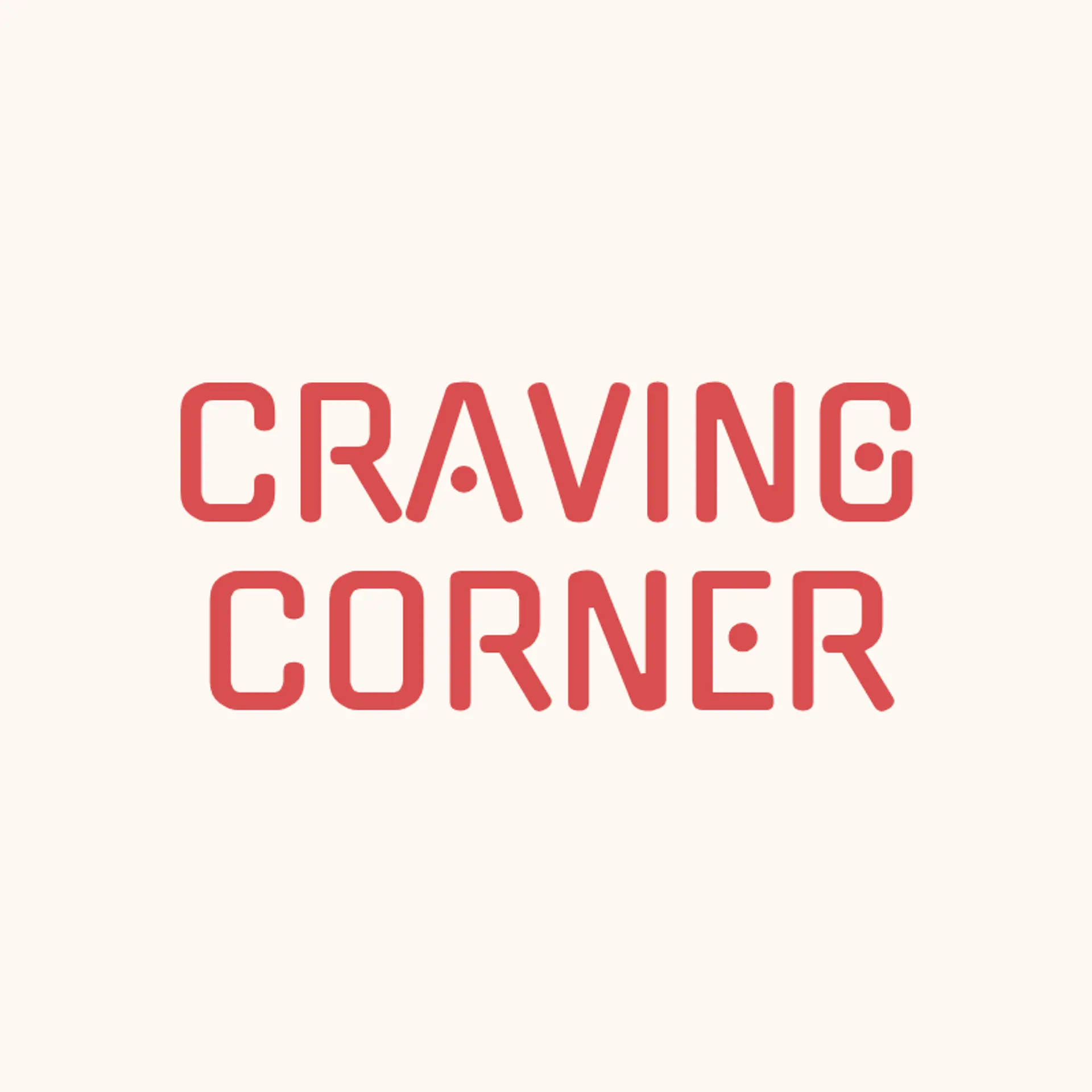 Craving Corner logo for cool restaurant