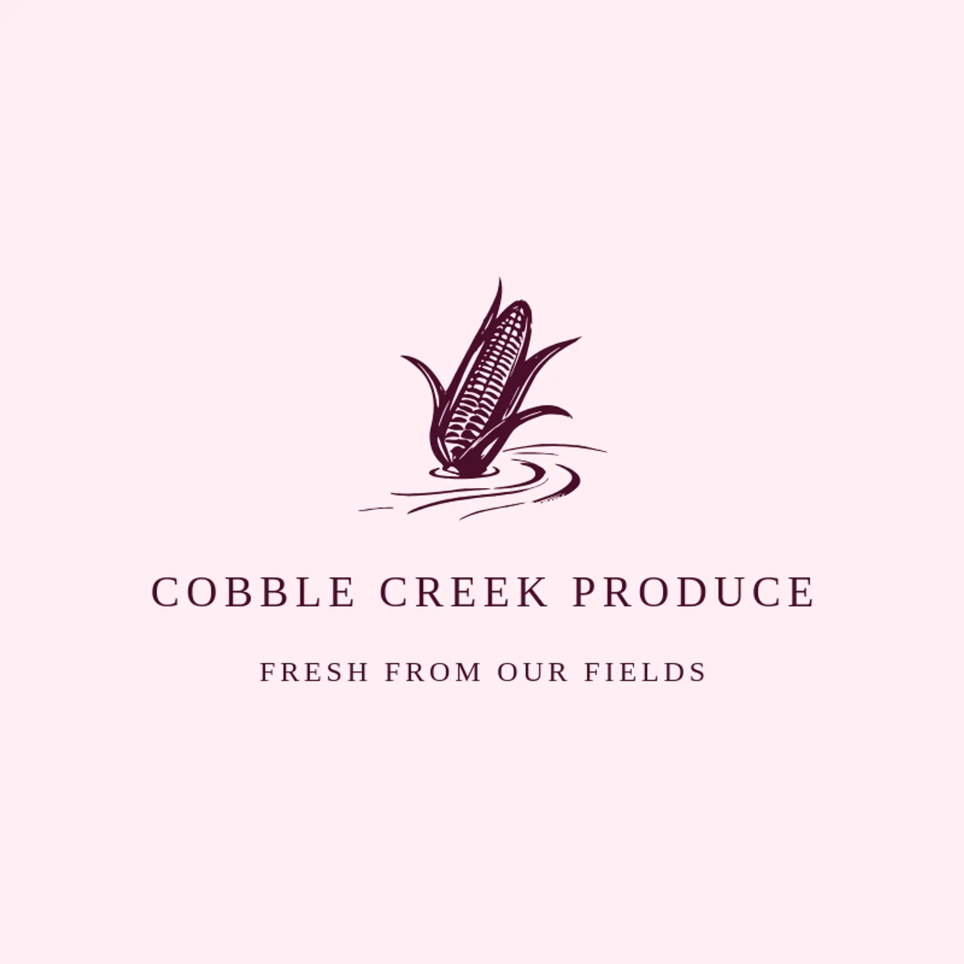 Cobble Creek Produce logo for corn