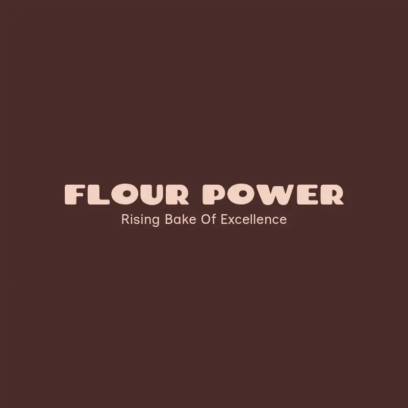 Flour Power logo for bakery