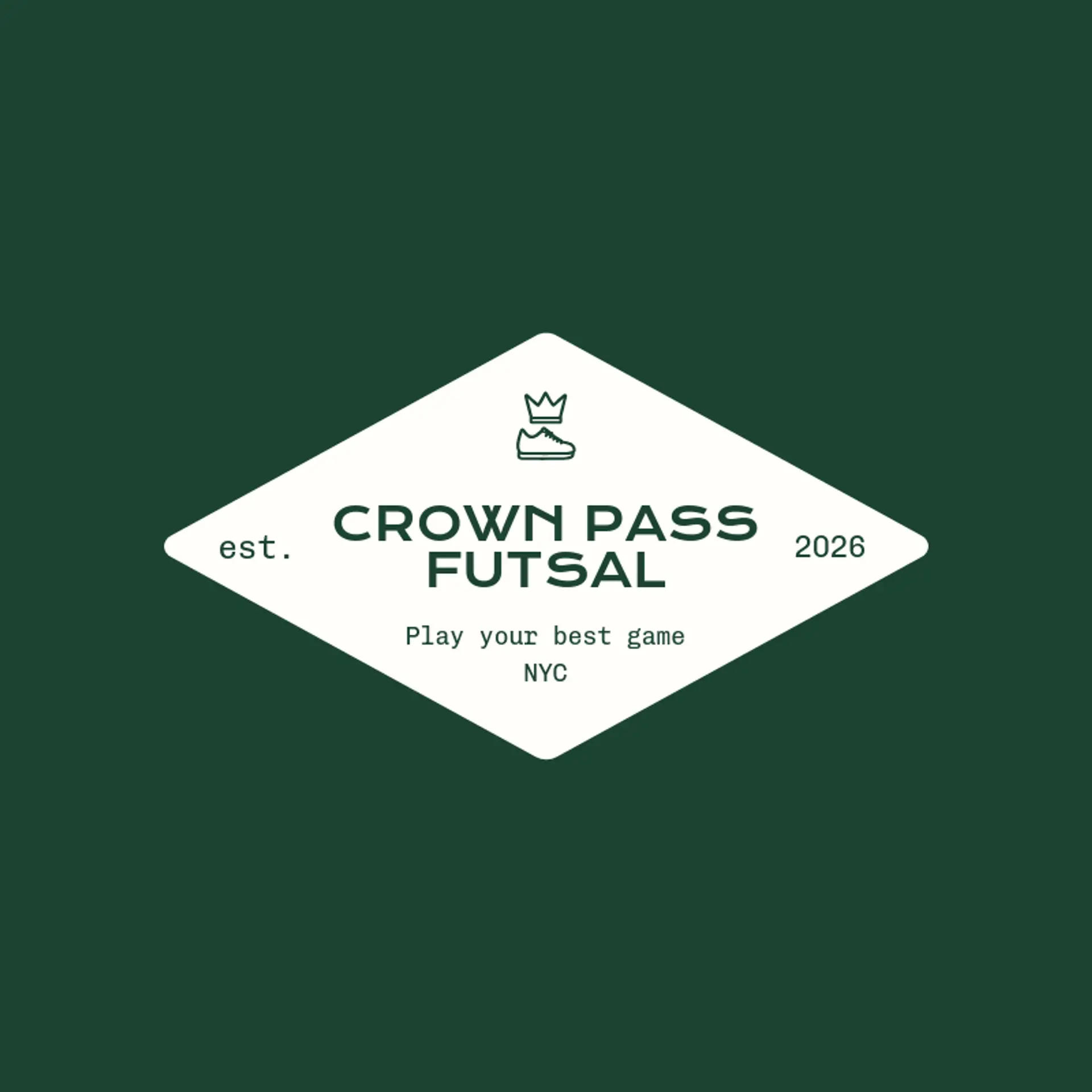Crown Pass Futsal logo for futsal