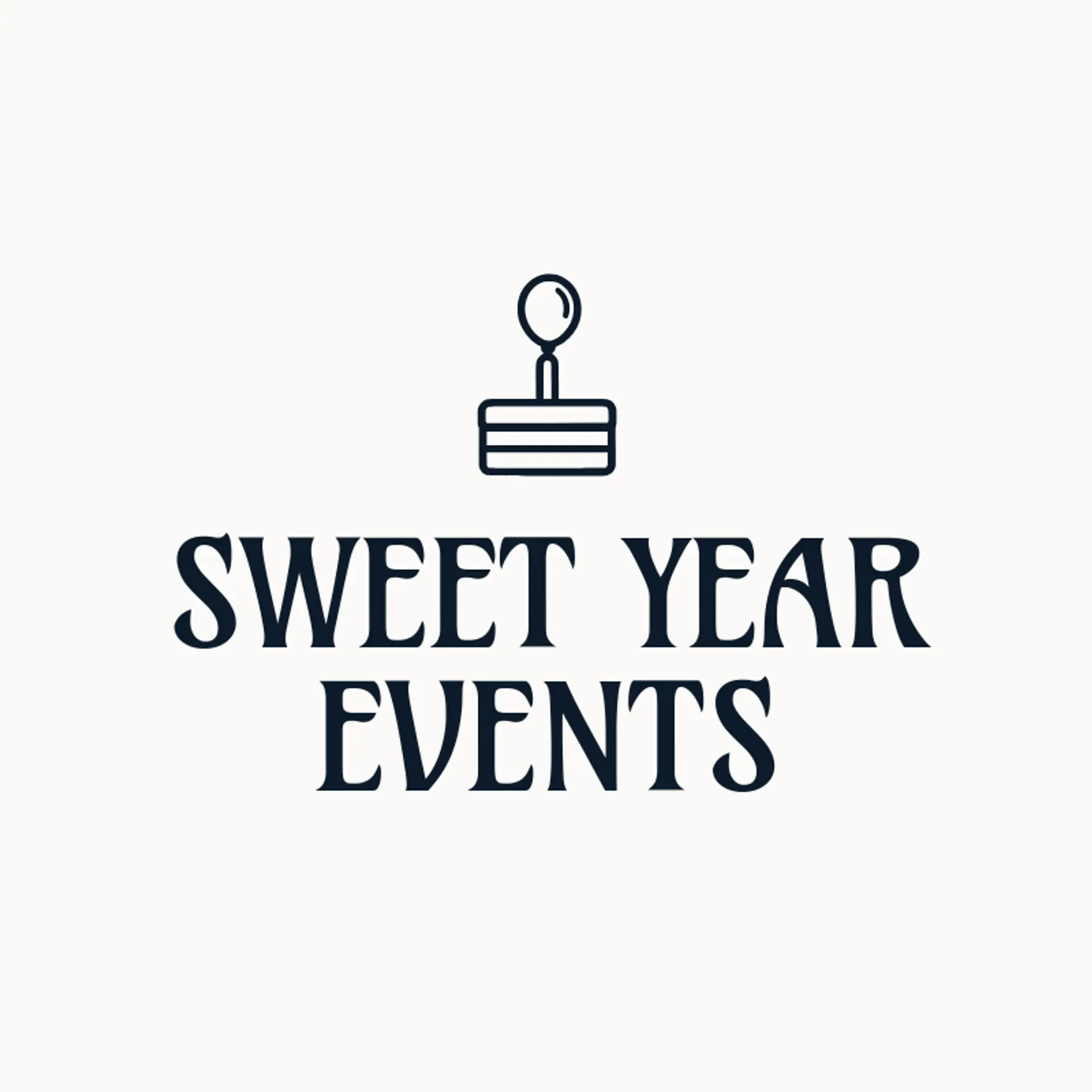Sweet Year Events logo for birthday