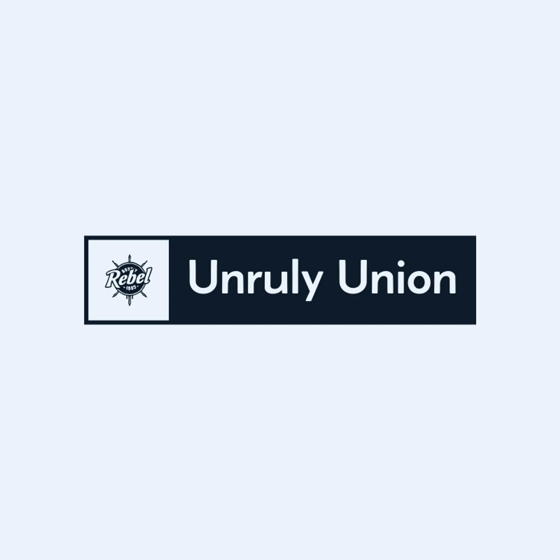 Unruly Union logo for rebel