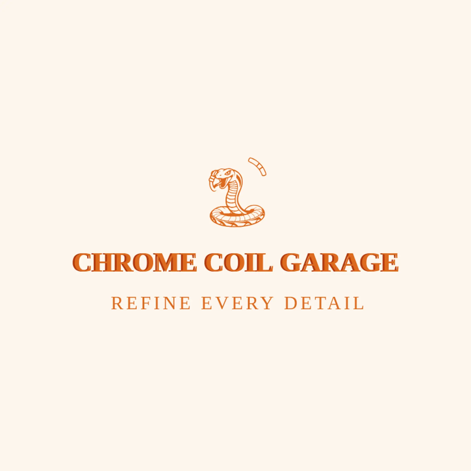 Chrome Coil Garage logo for cobra