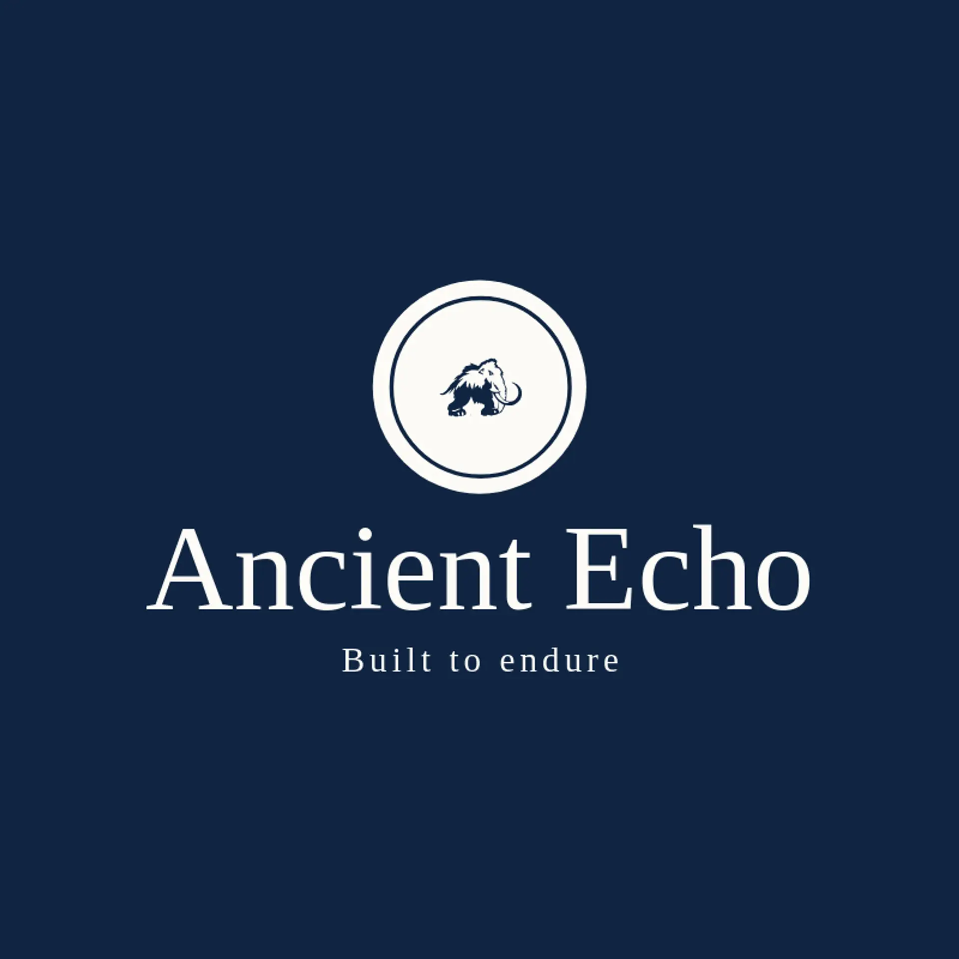 Ancient Echo logo for mammoth