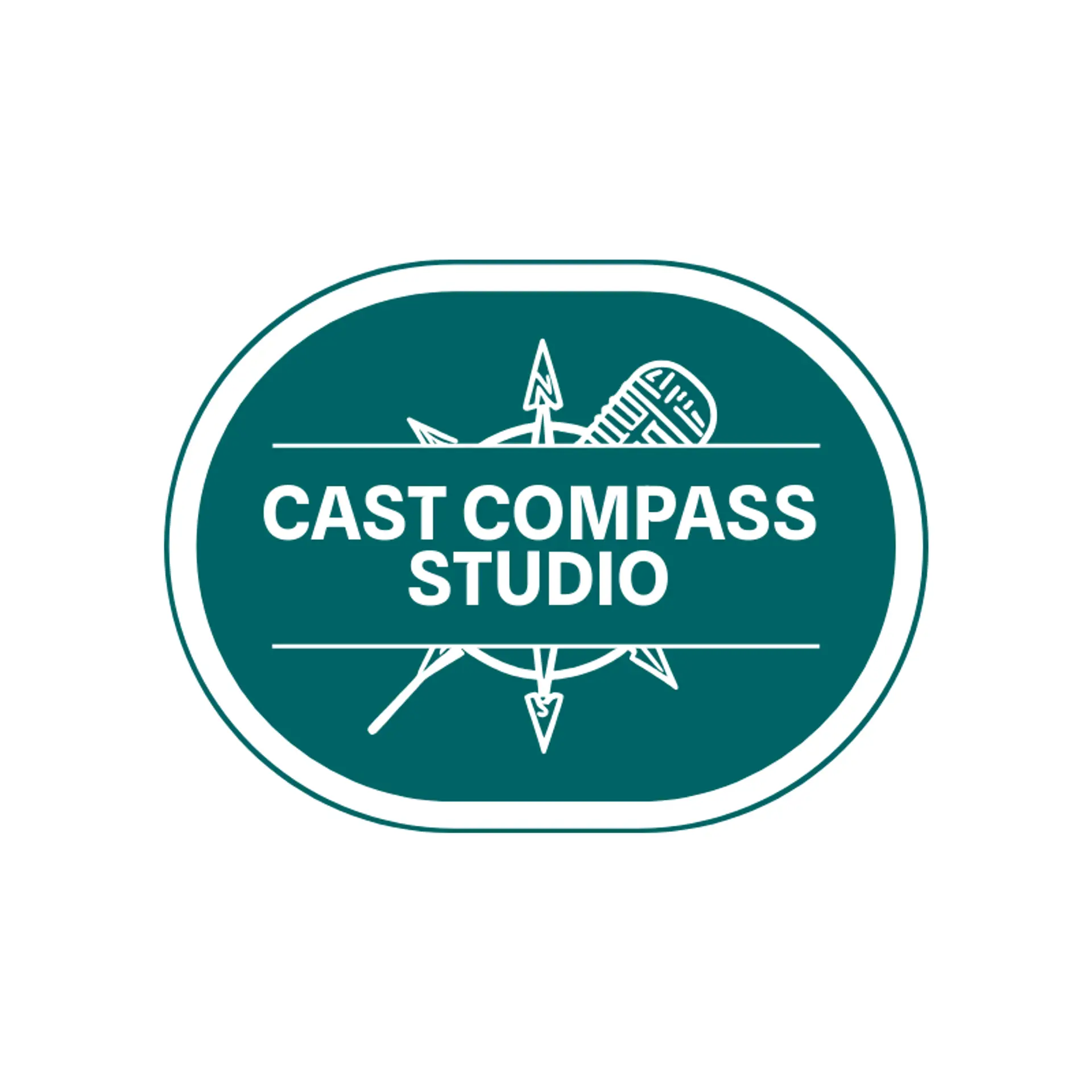 Cast Compass Studio logo for microphone