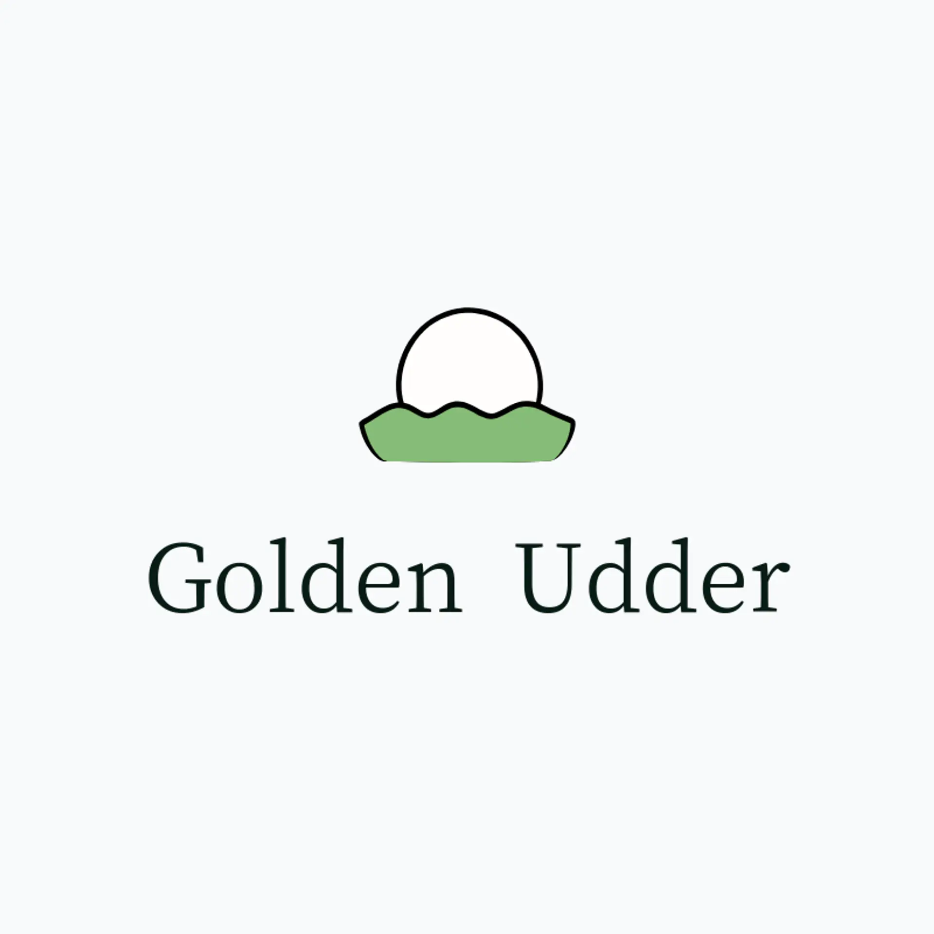 Golden Udder logo for milk