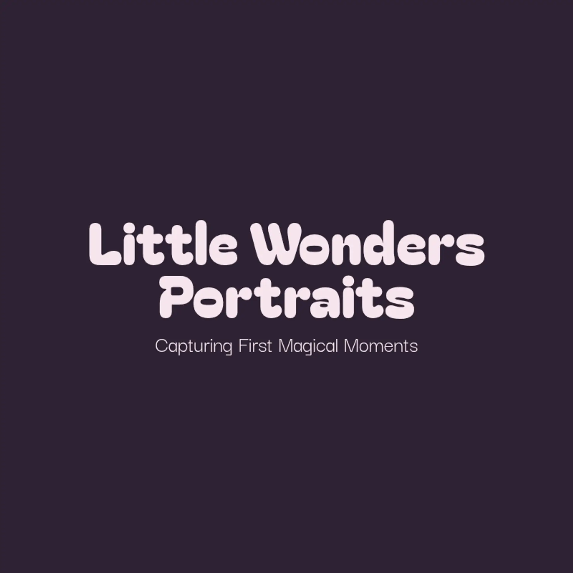 Little Wonders Portraits logo for newborn photography