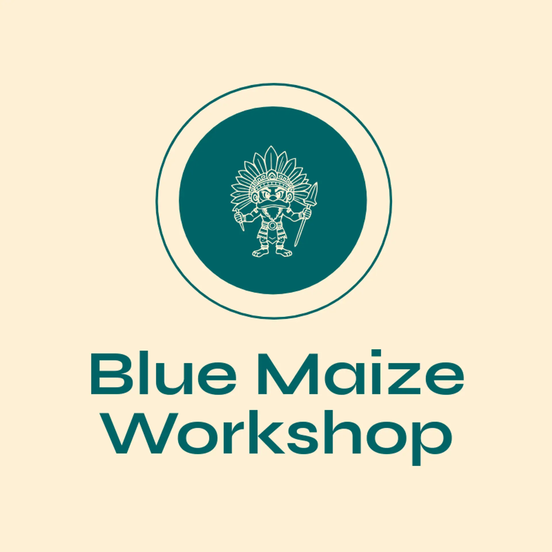 Blue Maize Workshop logo for aztec