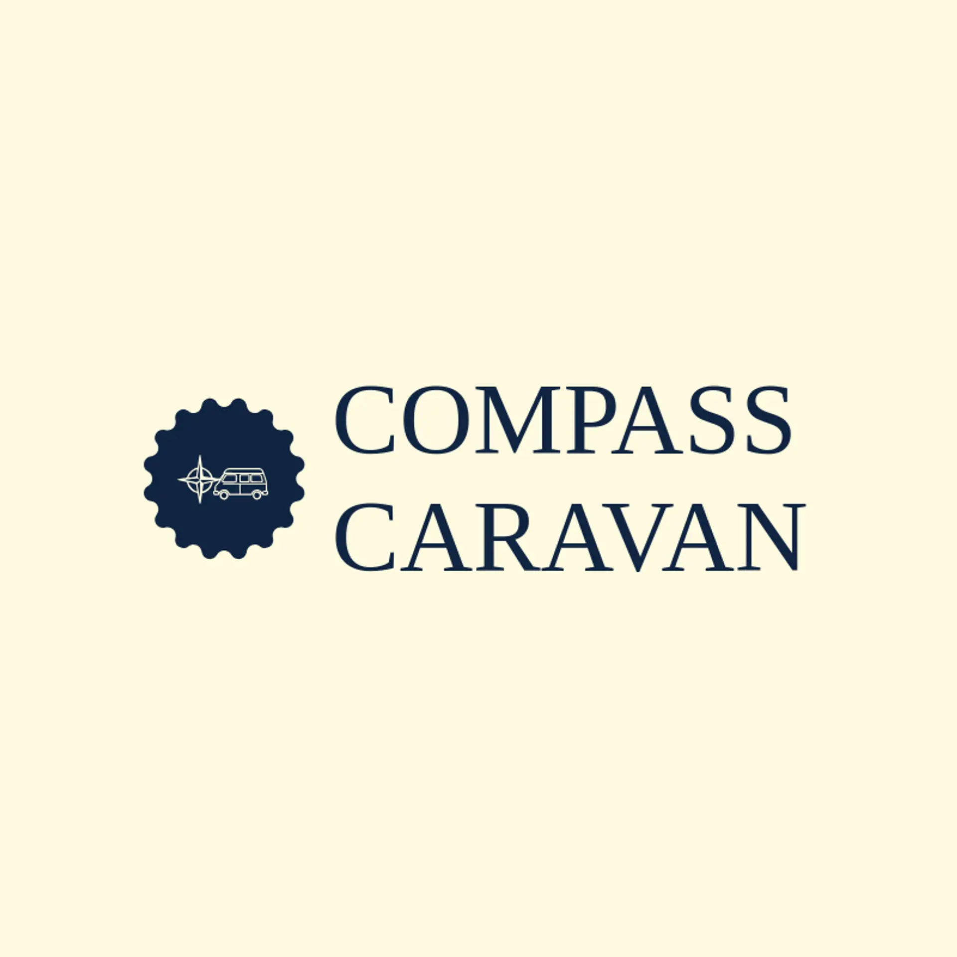 Compass Caravan logo for road trip