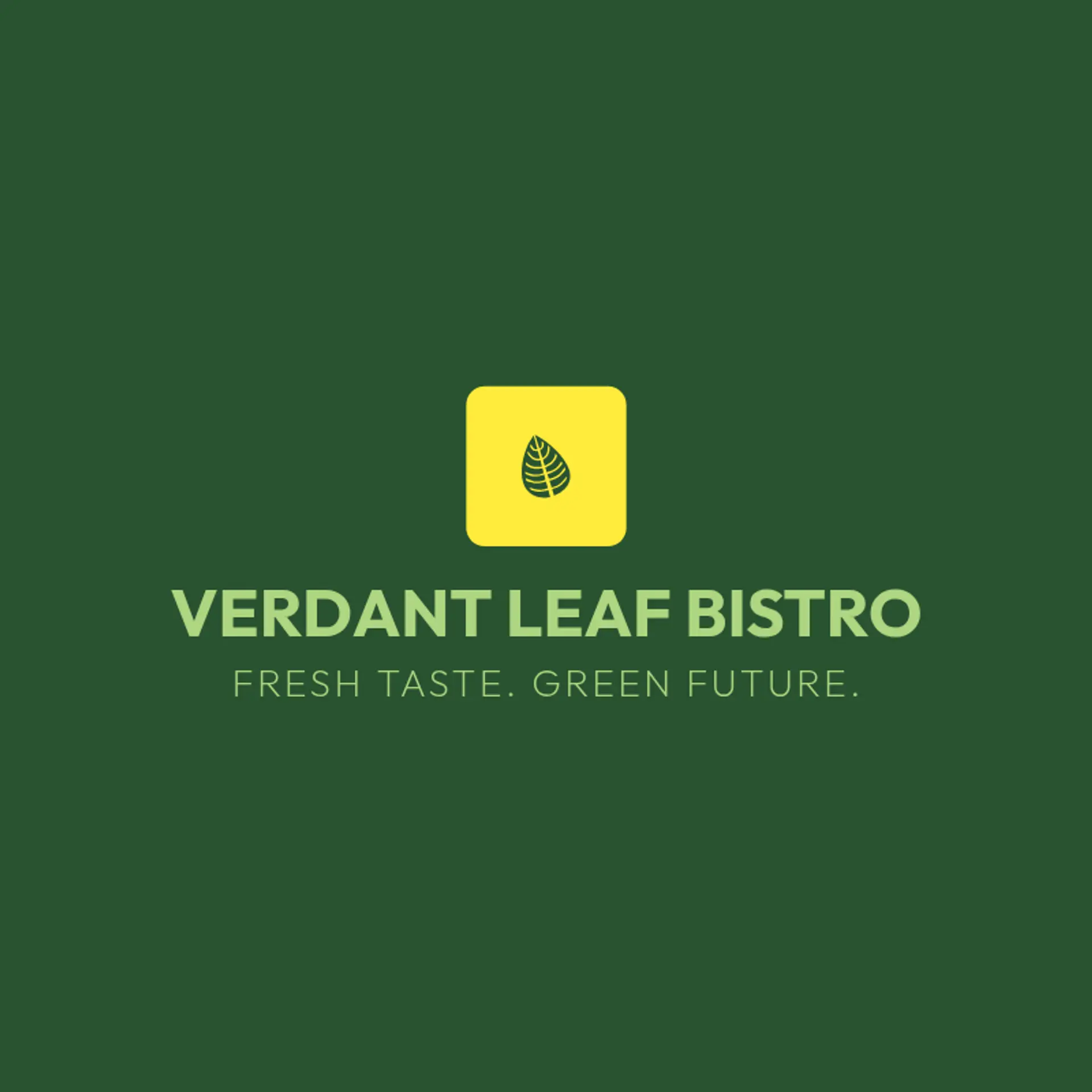 Green Harmony Bistro logo for vegan restaurant