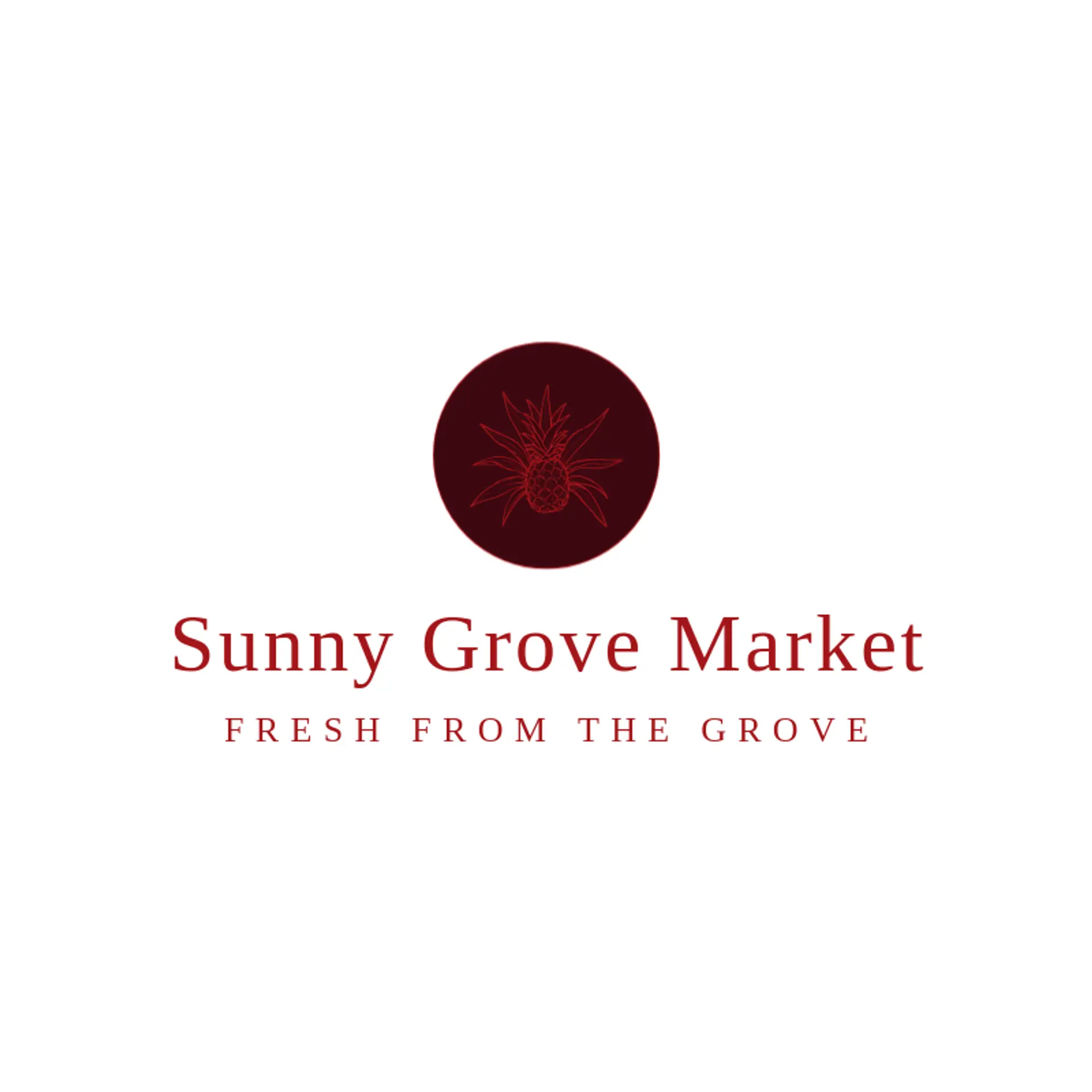 Sunny Grove Market logo for pineapple