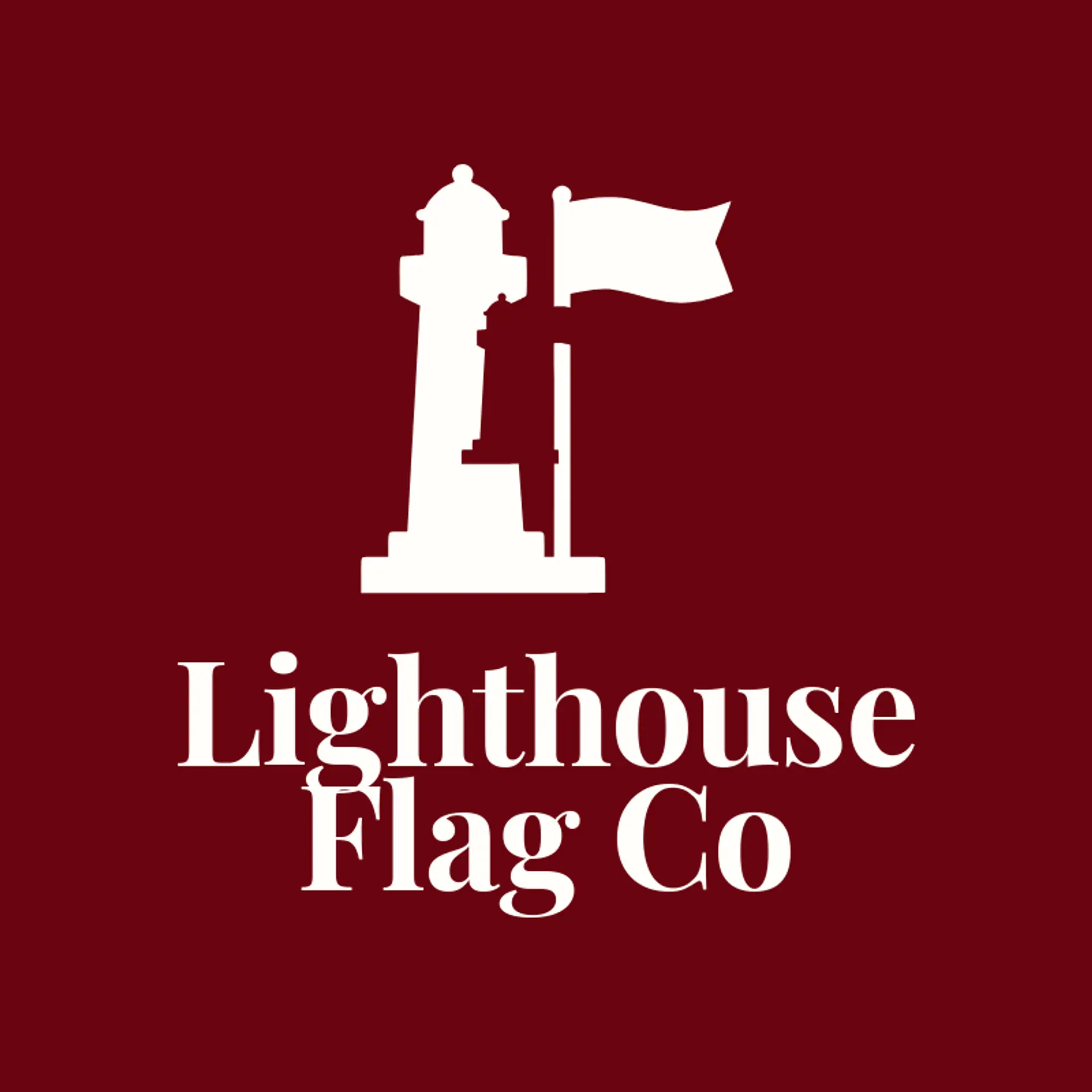 Lighthouse Flag Co logo for flag