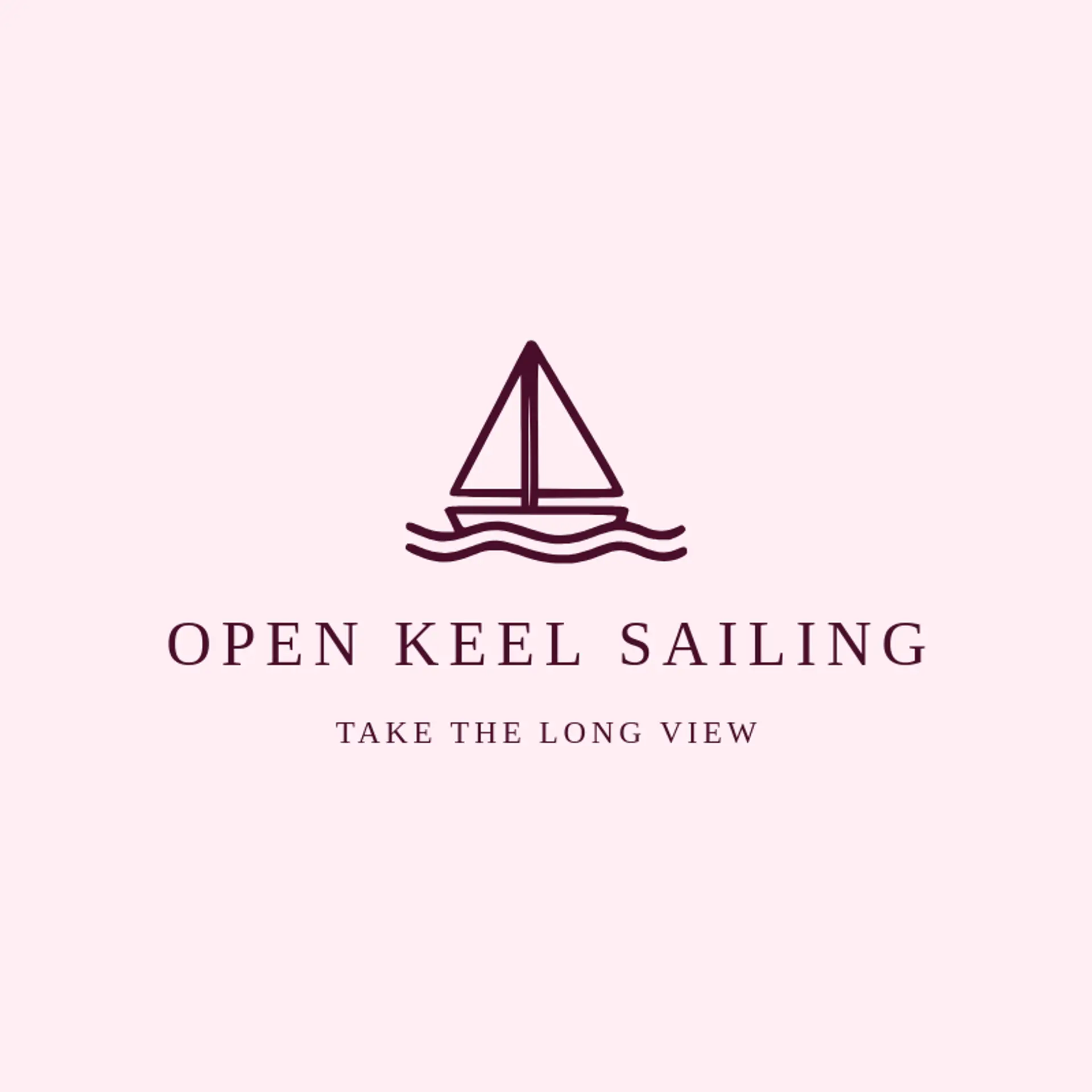 Open Keel Sailing logo for sailboat