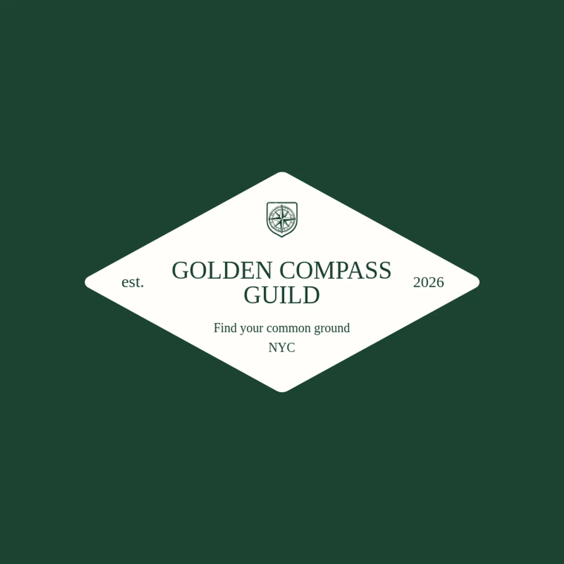Golden Compass Guild logo for coat of arms