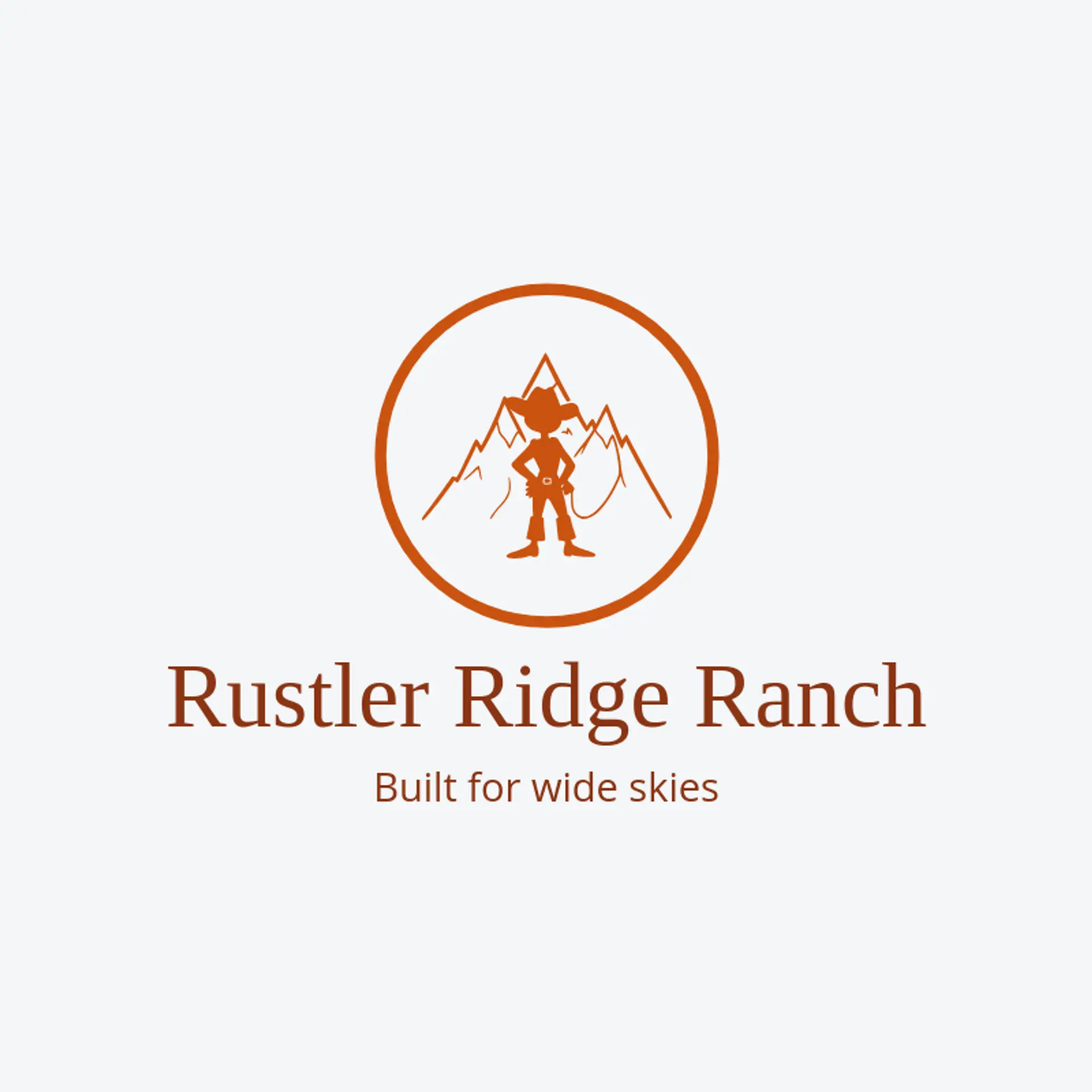 Rustler Ridge Ranch logo for cowgirl