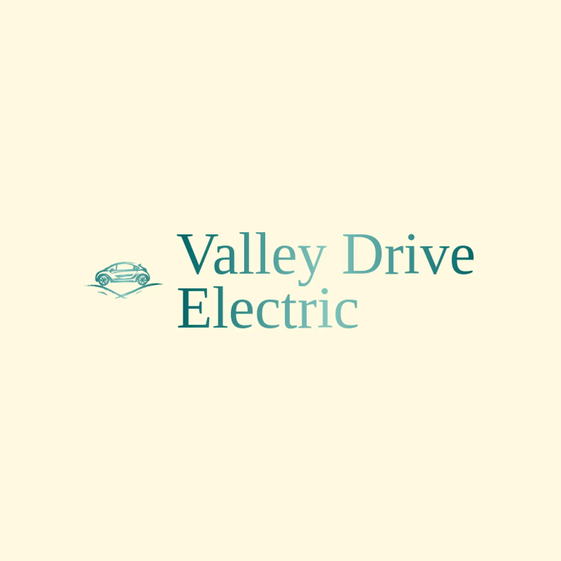 Valley Drive Electric logo for electric car