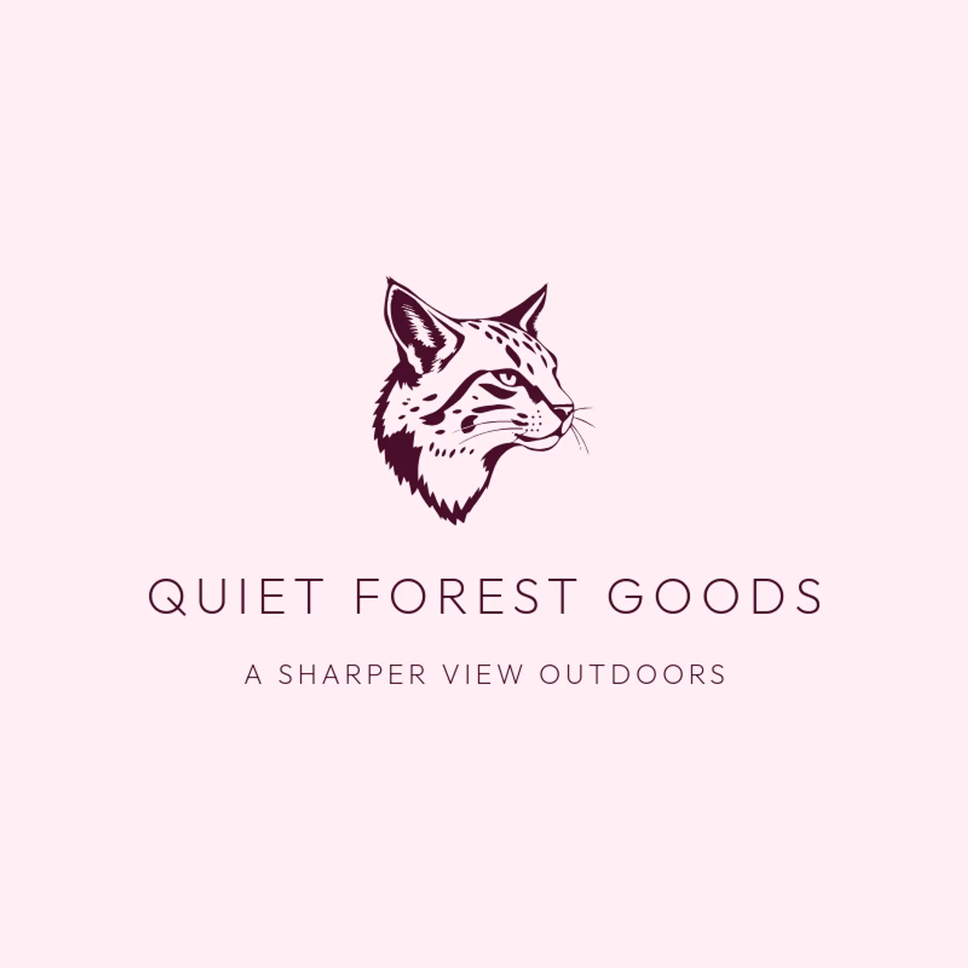 Quiet Forest Goods logo for lynx