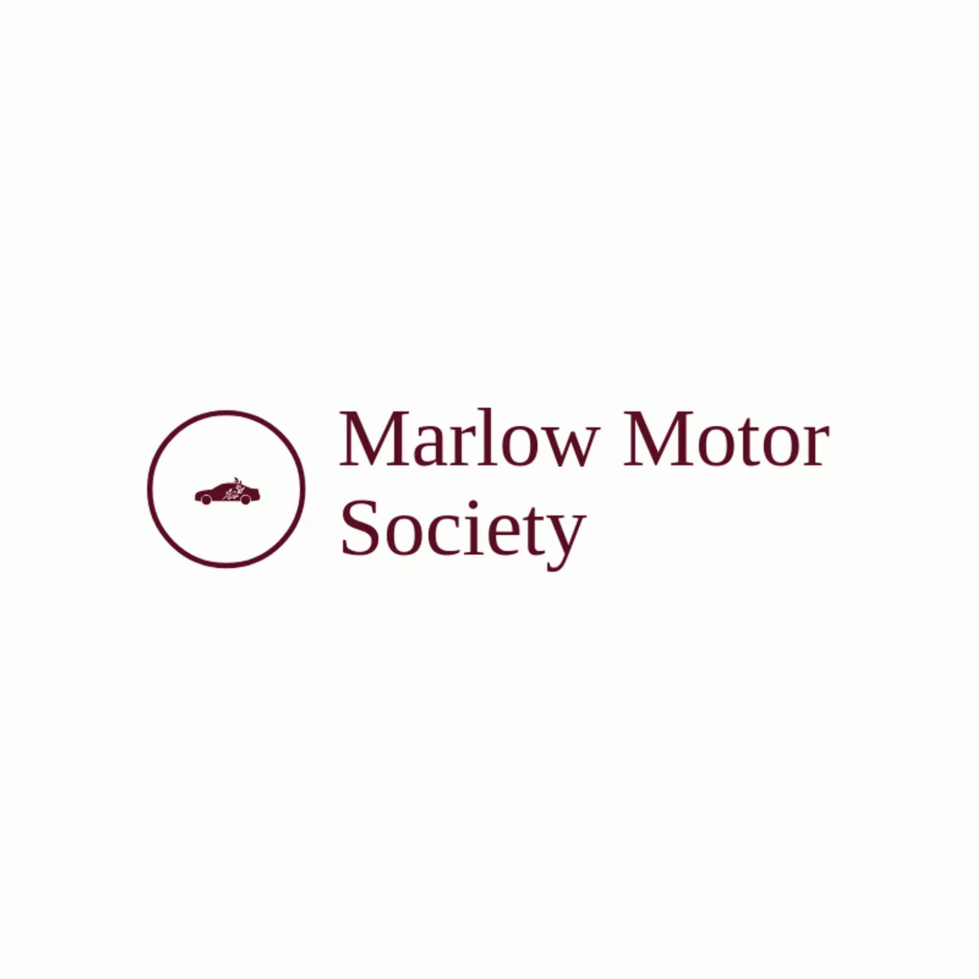Marlow Motor Society logo for sedan