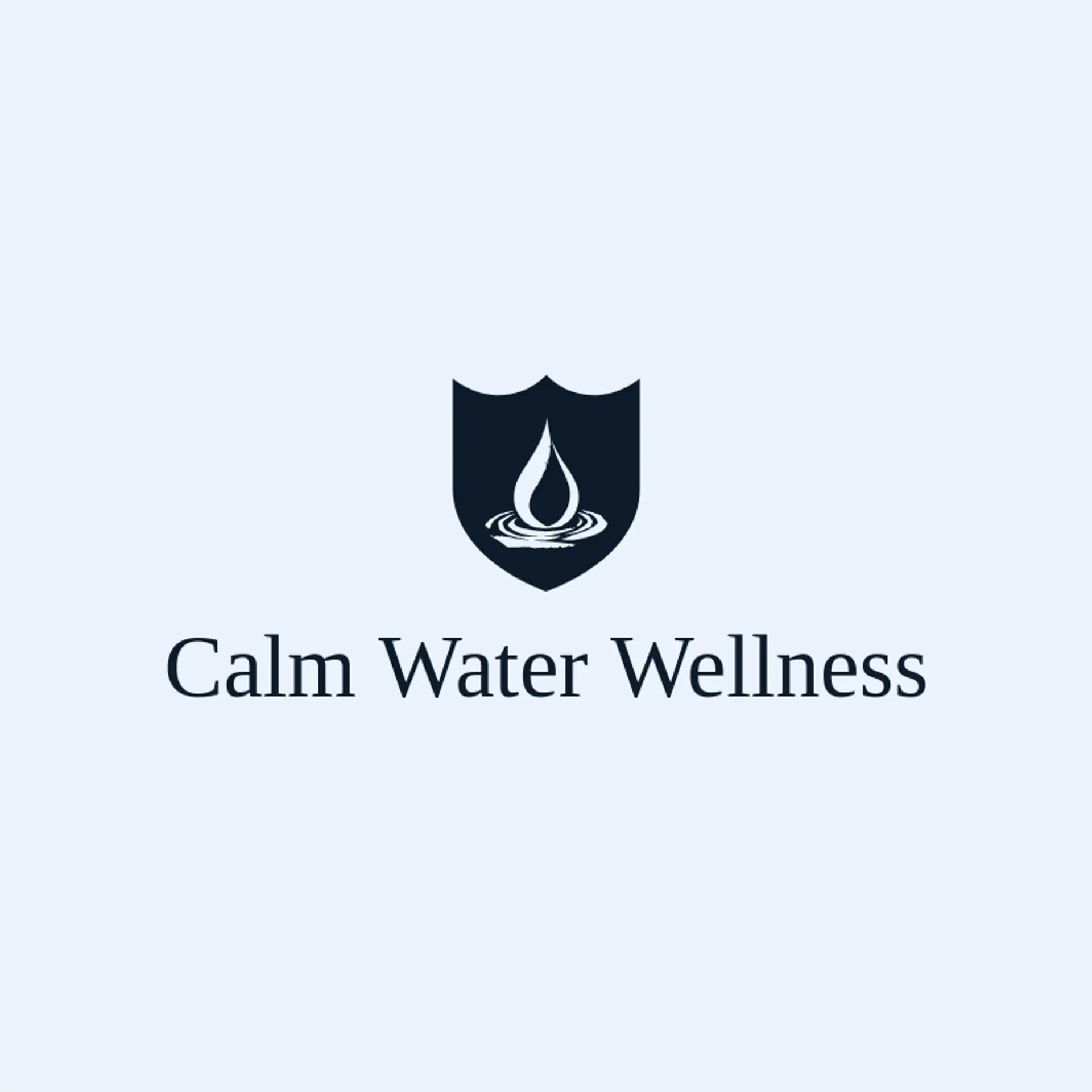 Calm Water Wellness logo for ripple