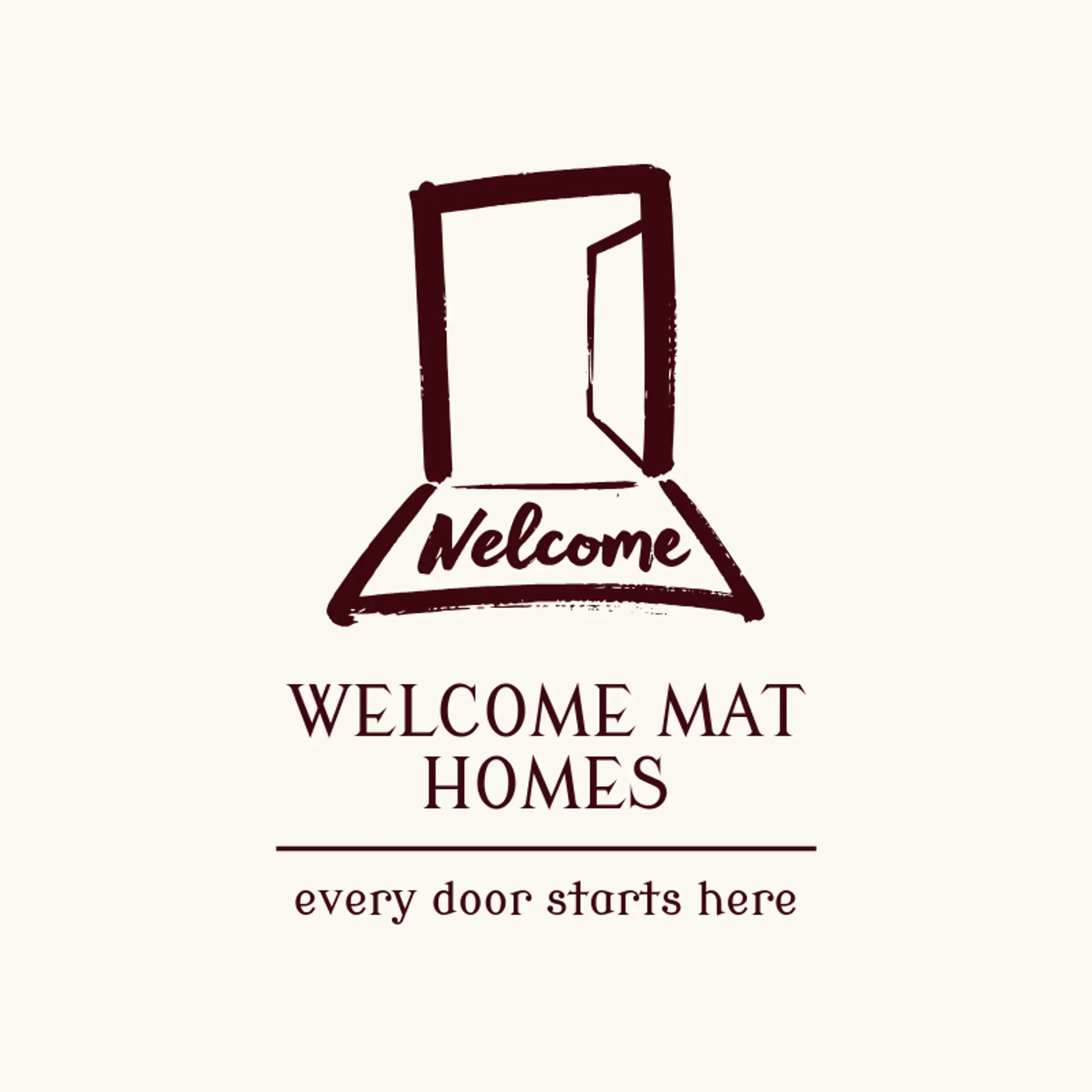 Welcome Mat Homes logo for home