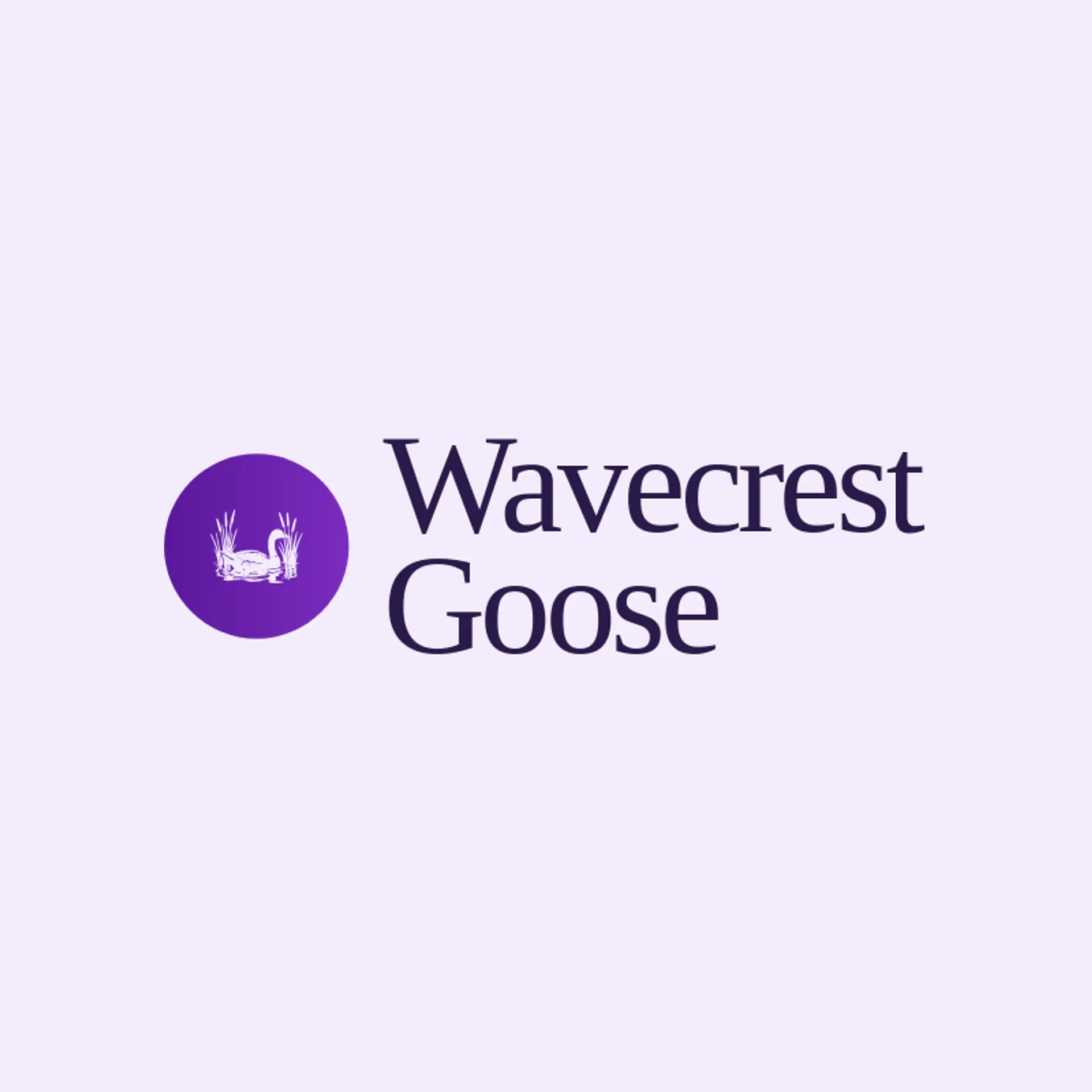 Wavecrest Goose logo for goose