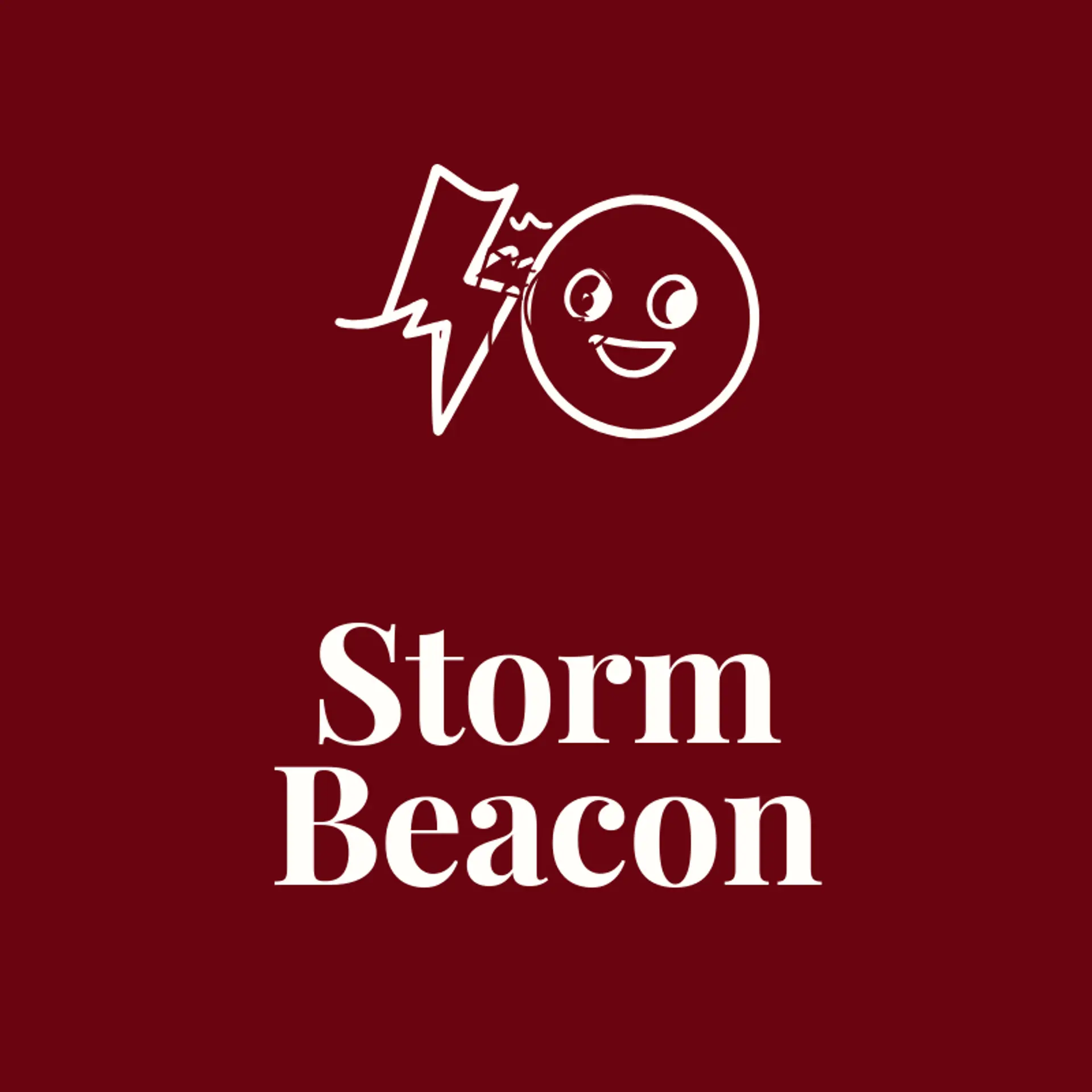 Storm Beacon logo for superhero
