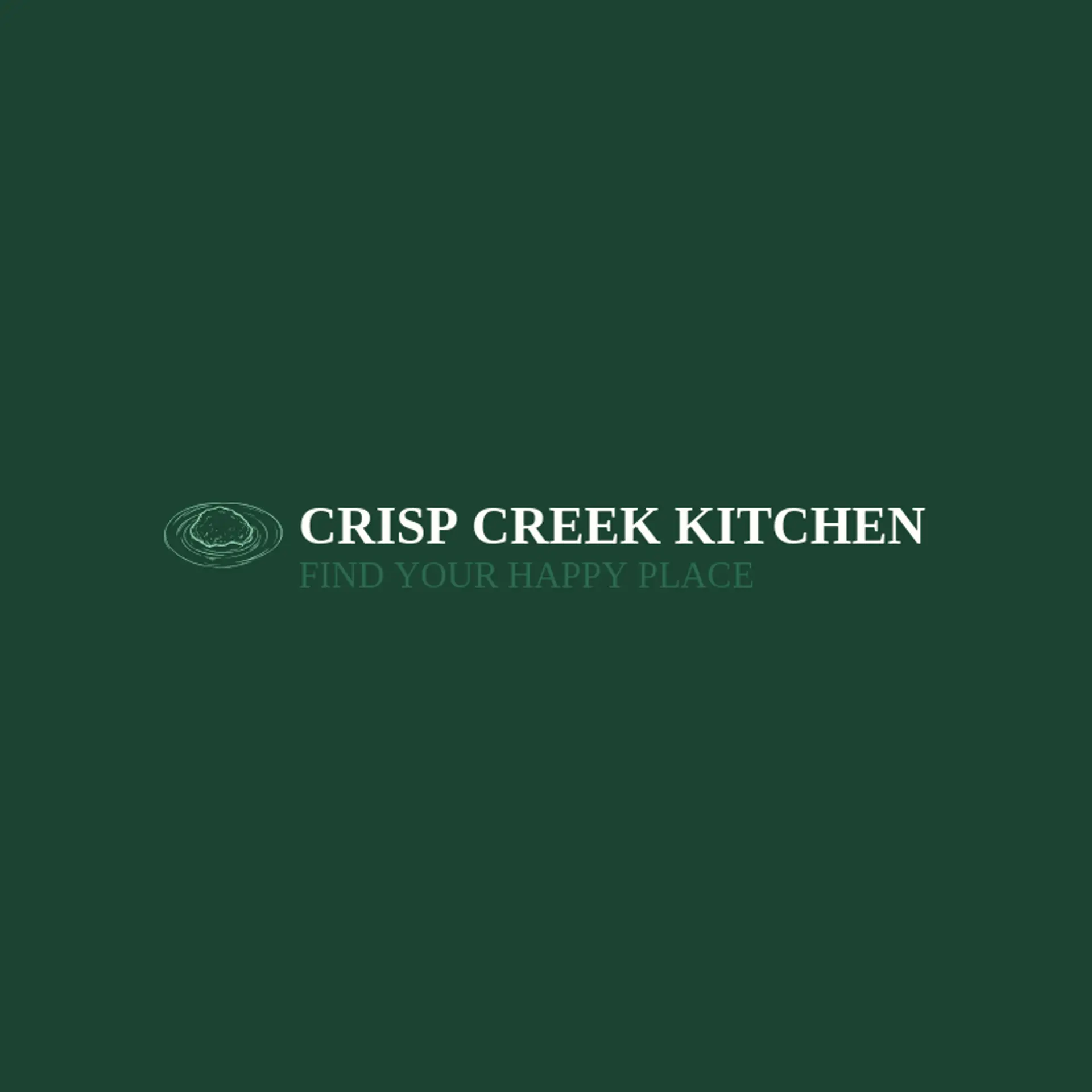 Crisp Creek Kitchen logo for fried chicken