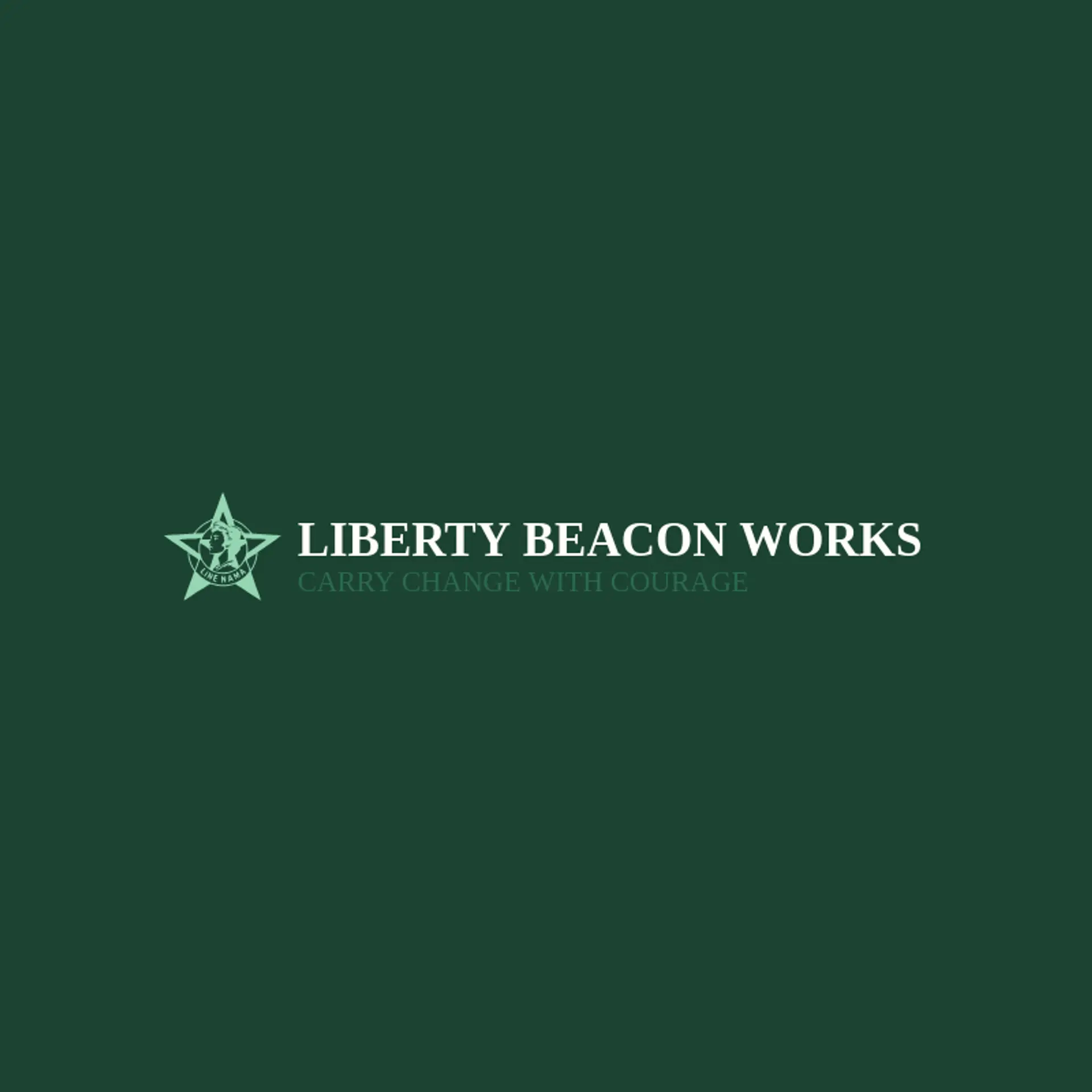 Liberty Beacon Works logo for revolution