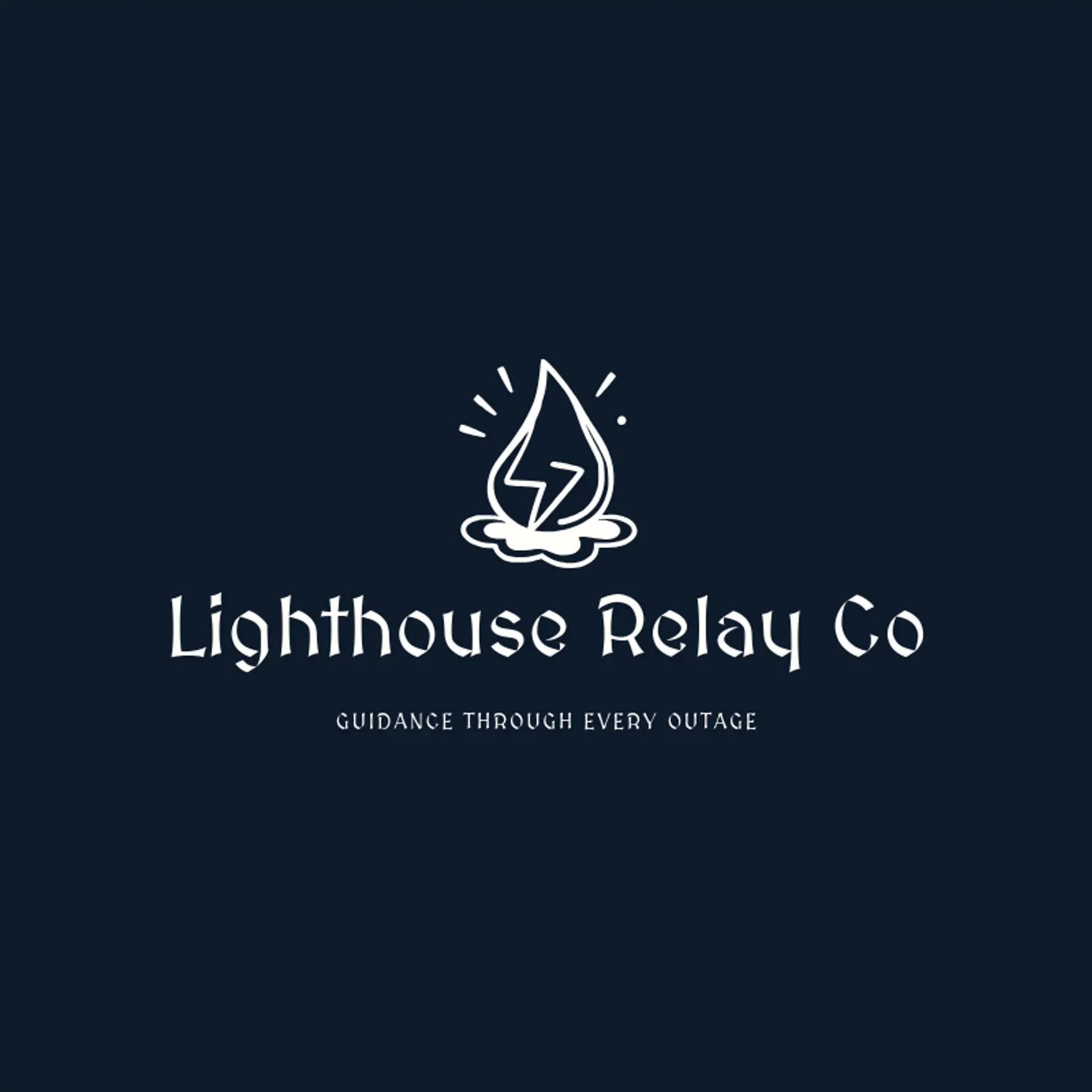 Lighthouse Relay Co logo for thunderbolt
