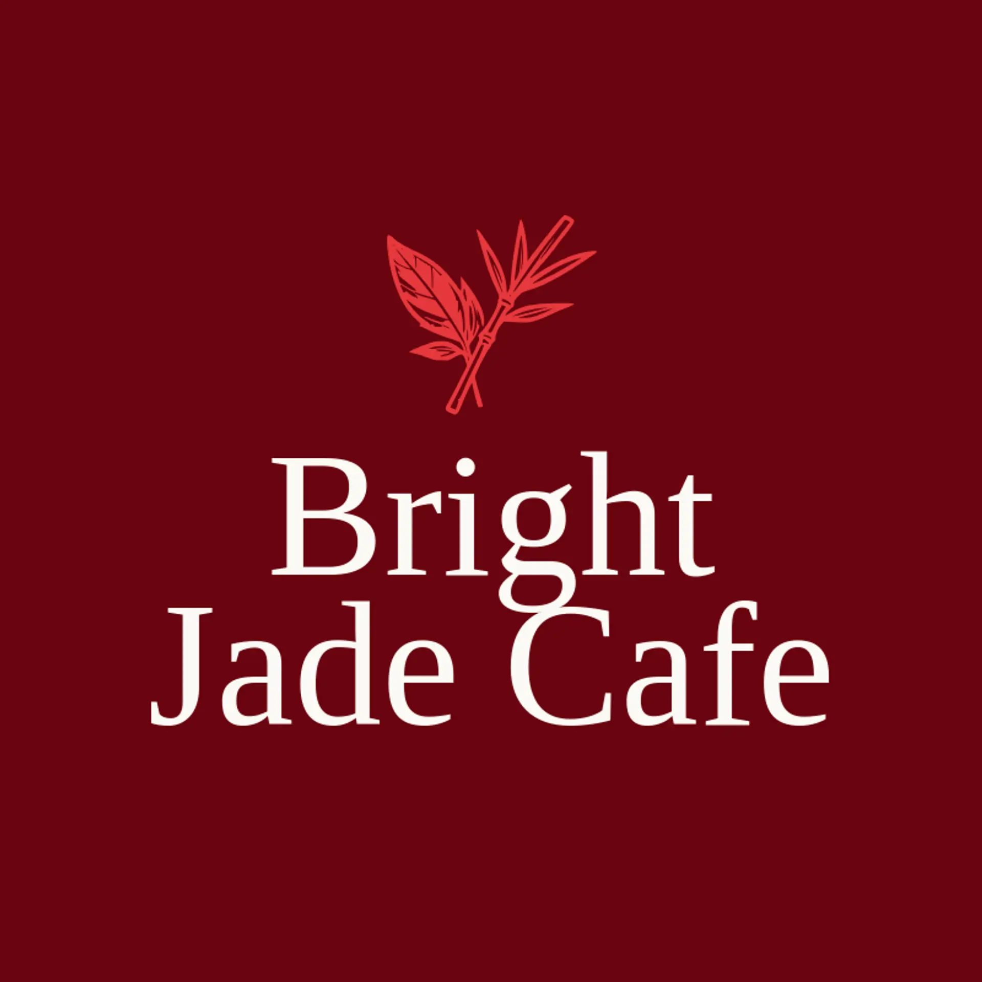 Bright Jade Cafe logo for matcha