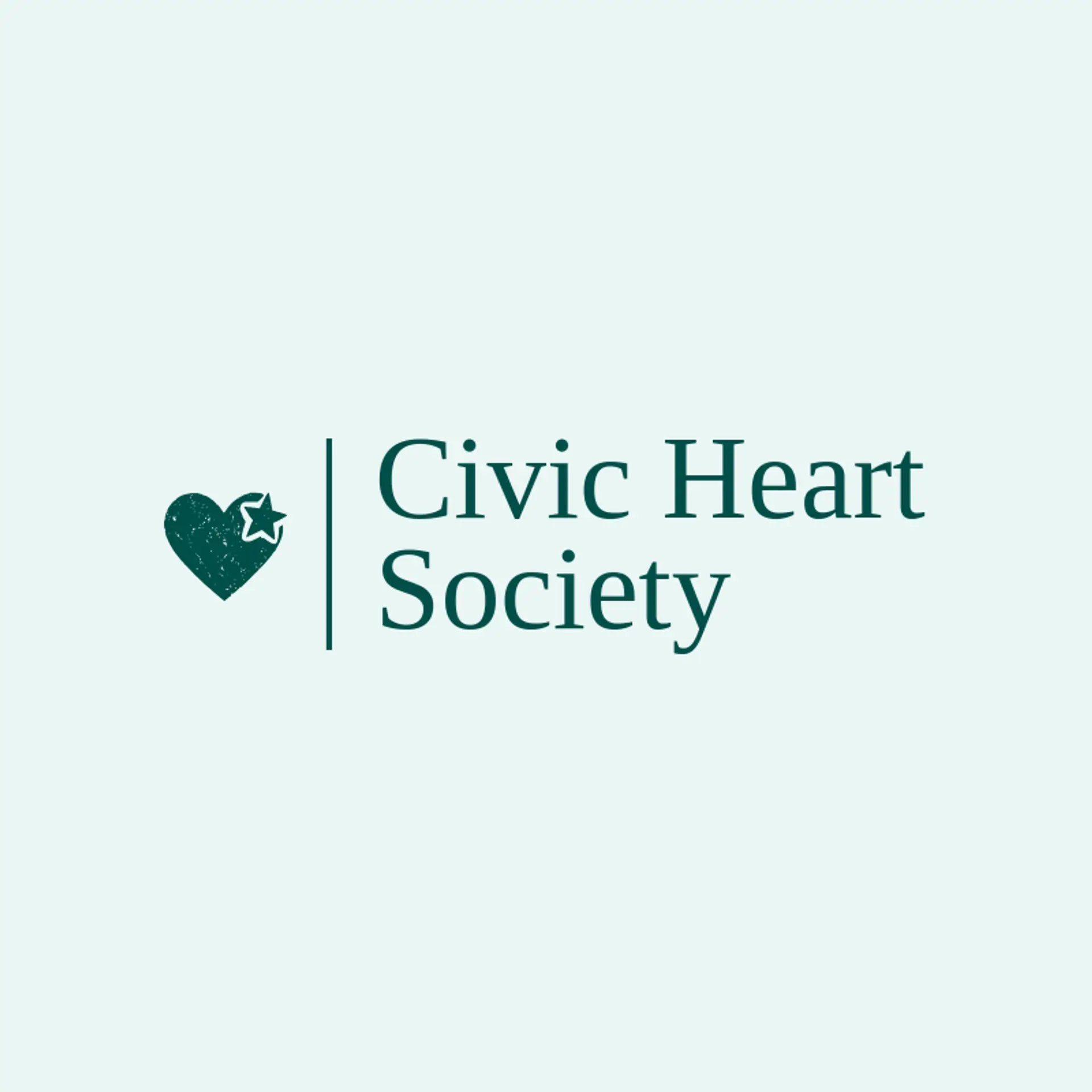 Civic Heart Society logo for democracy