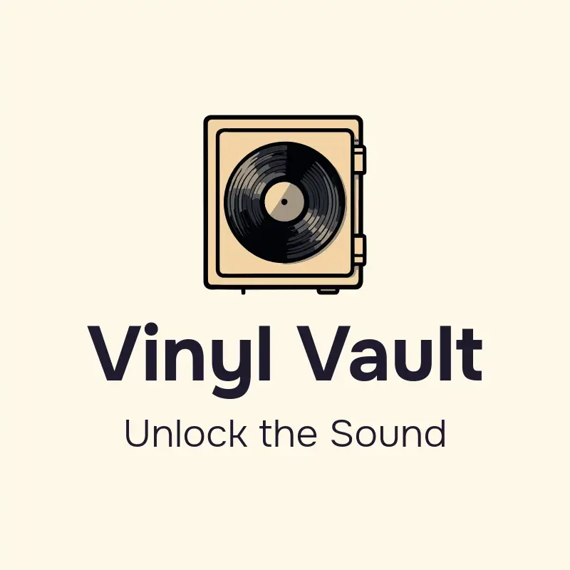 The album name Vinyl Vault as a branded logo with a color icon