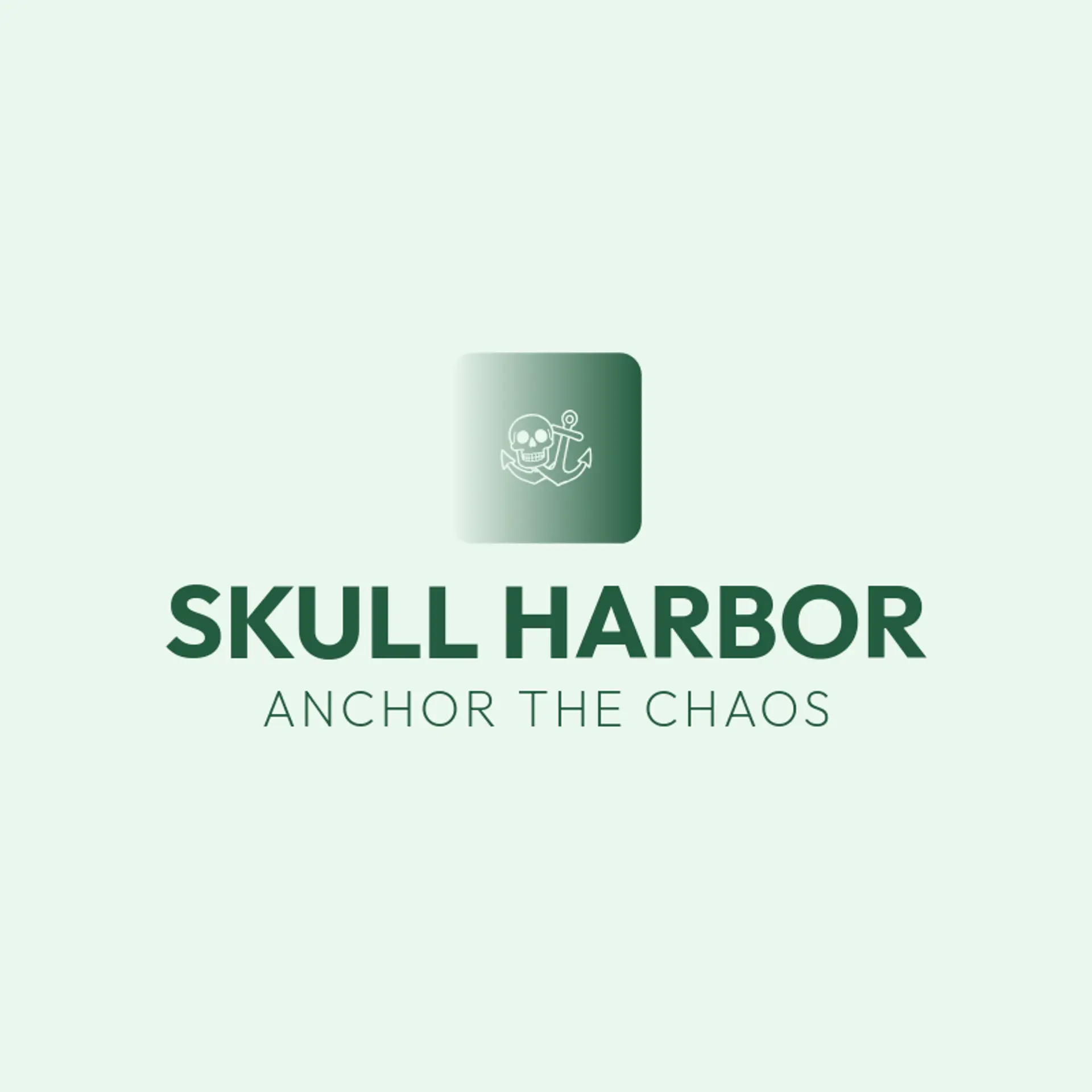 Skull Harbor logo for metal band