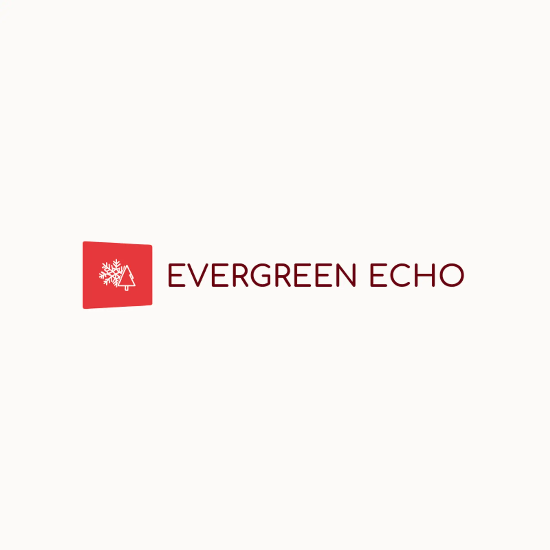 Evergreen Echo logo for christmas tree
