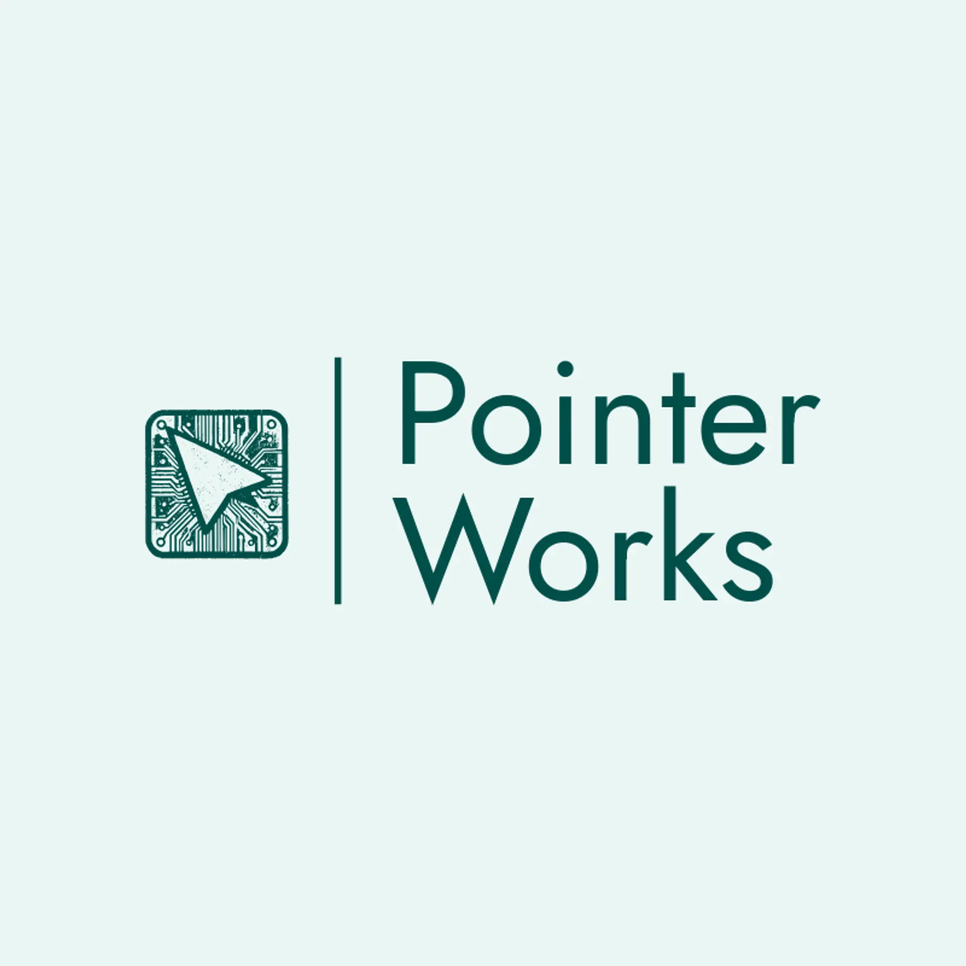 Pointer Works logo for hacker