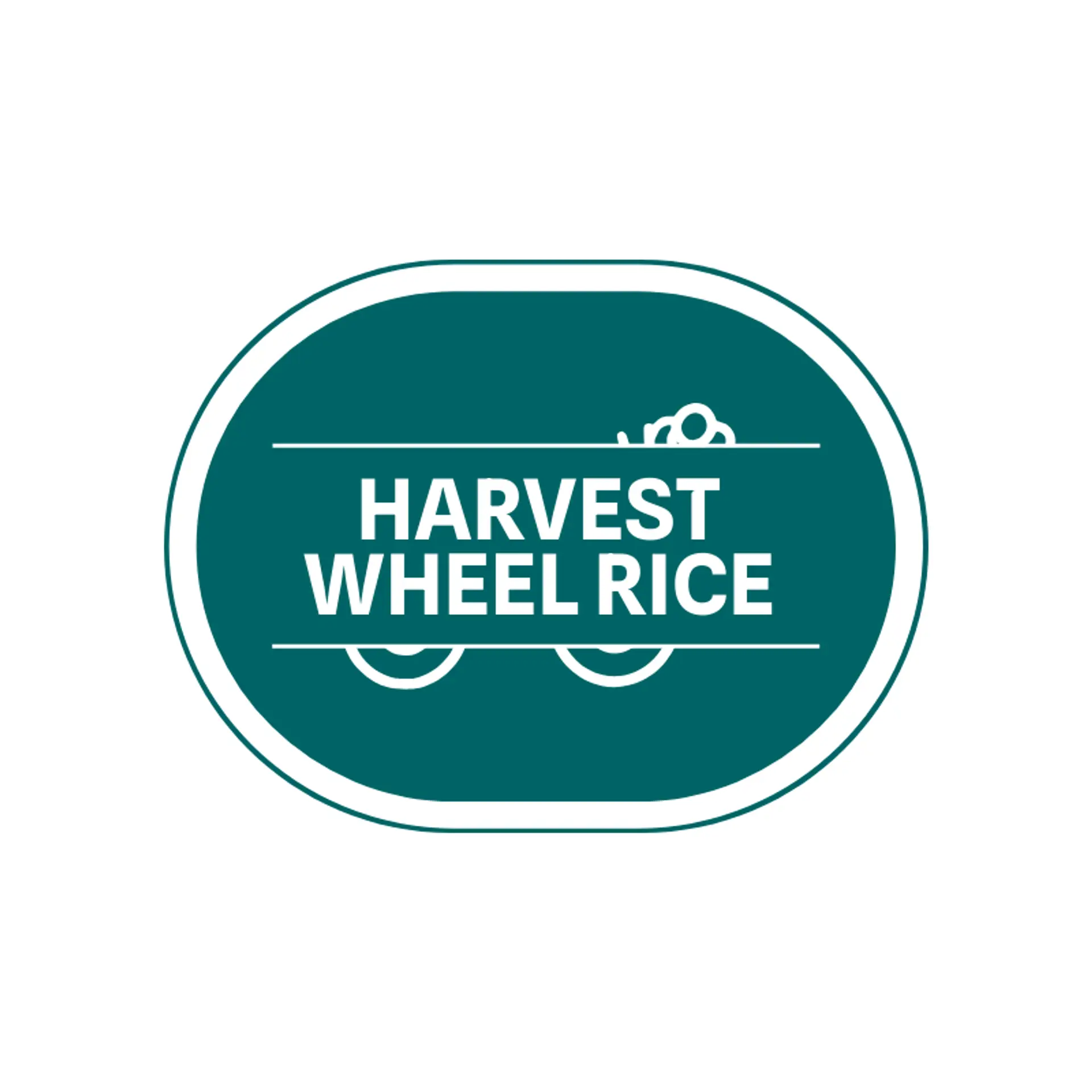 Harvest Wheel Rice logo for rice