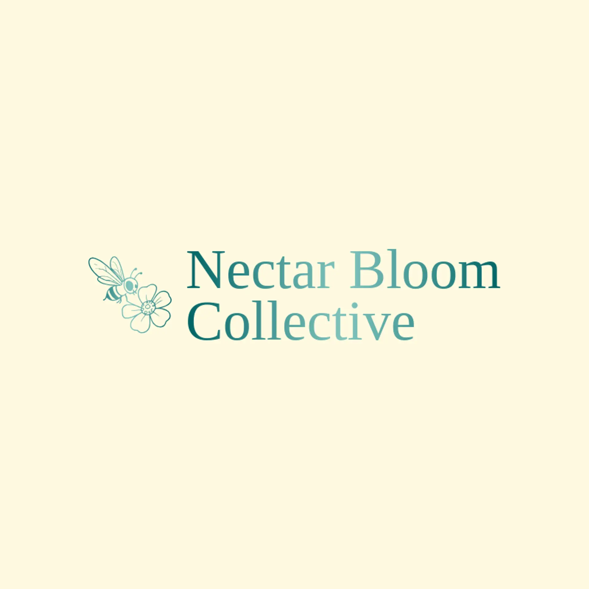 Nectar Bloom Collective logo for honey bee