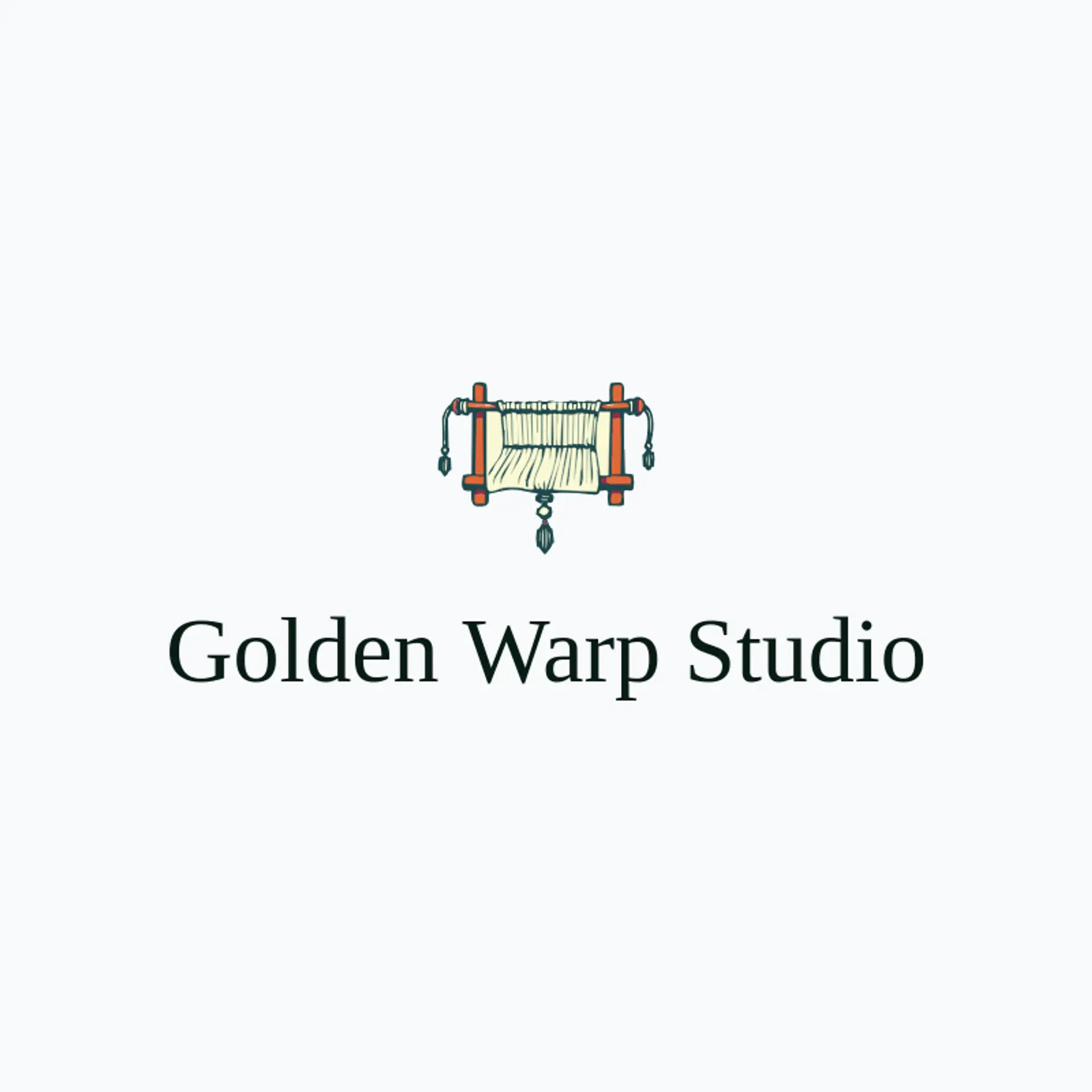 Golden Warp Studio logo for loom