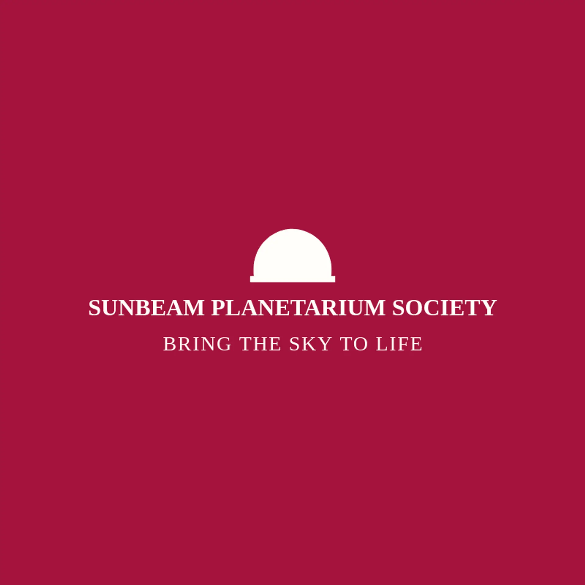 Sunbeam Planetarium Society logo for universe